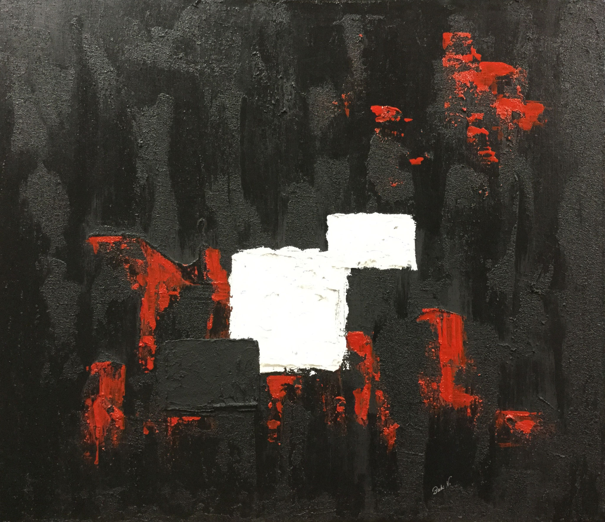 white squares - 60x70 cm - CHF 650.--