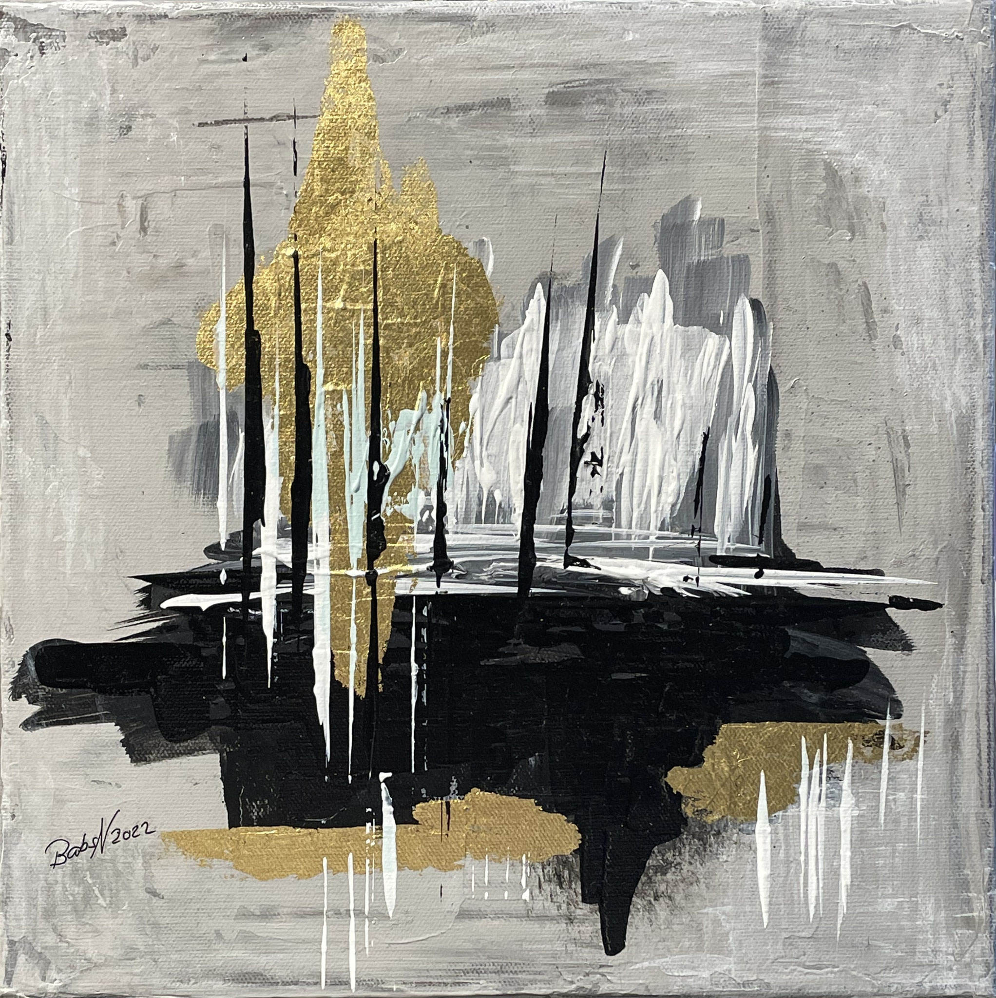 golden sail  -  30x30 cm - CHF 320.--