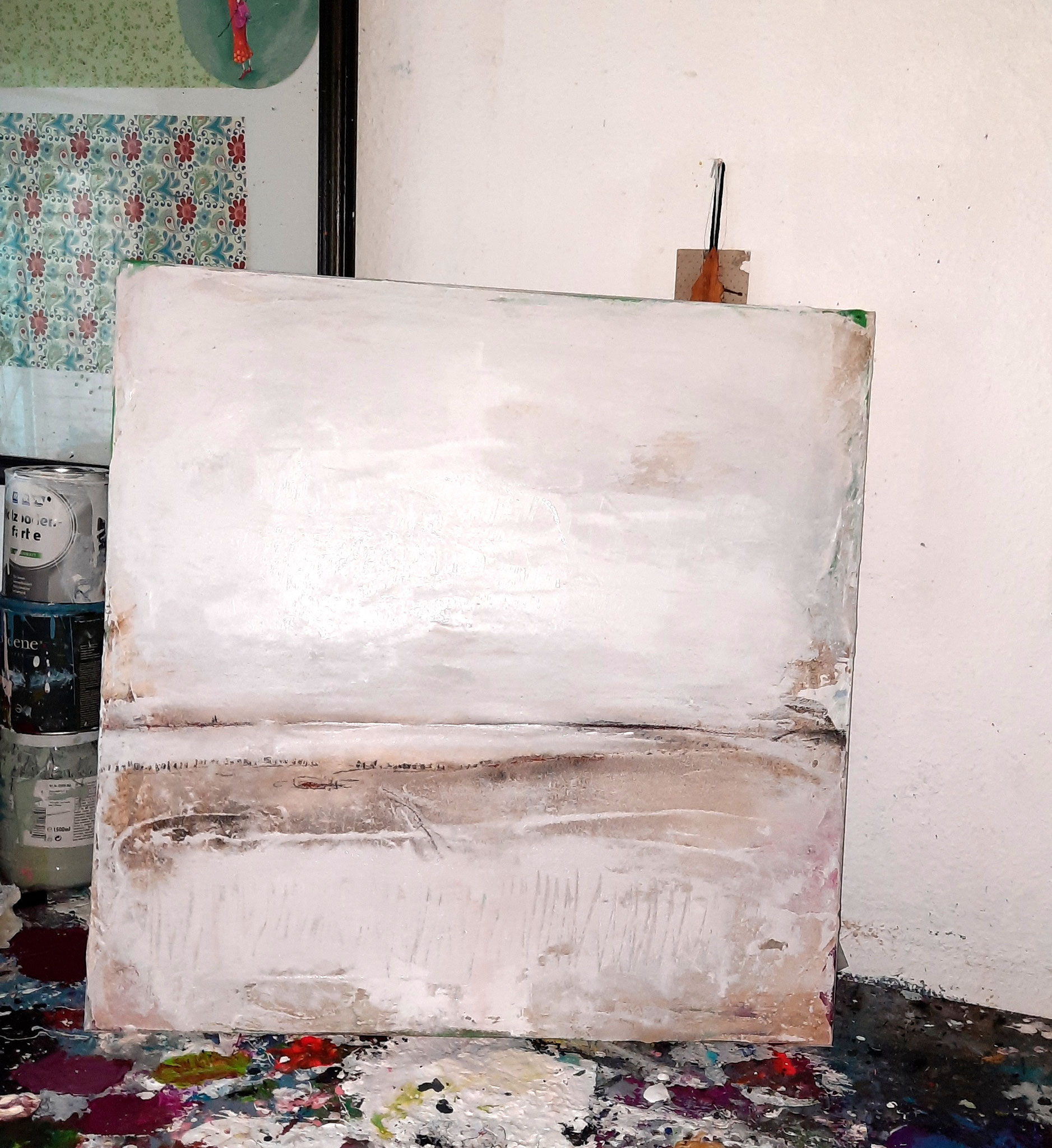 weiss braune Landschaft