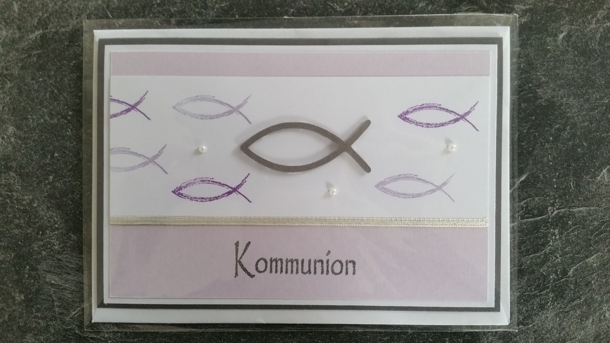 Mit Liebe Selbstgemachte Kommunionkarten Steffis Bastelwerkstatts Webseite