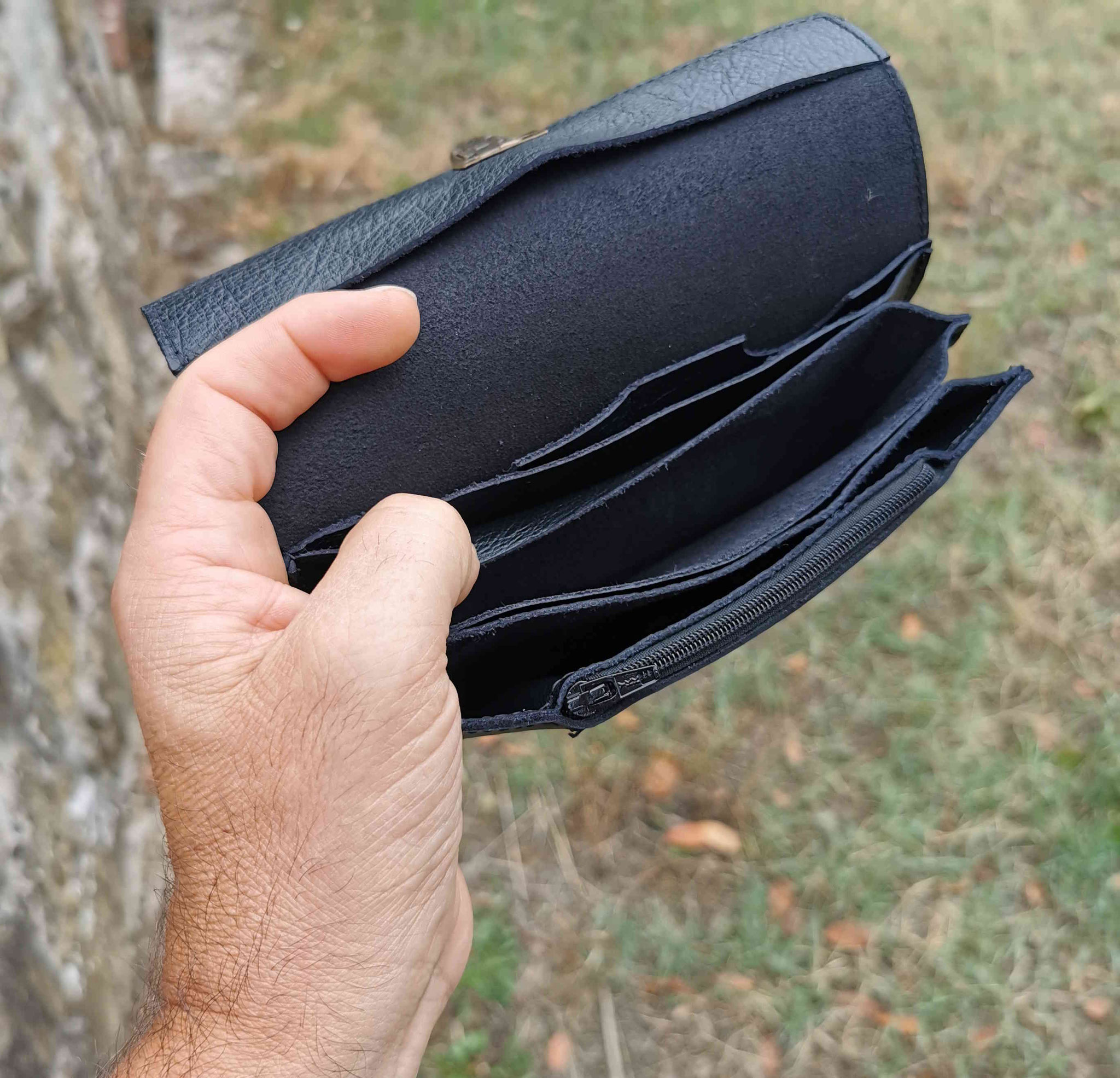 portafogli soffietto nero