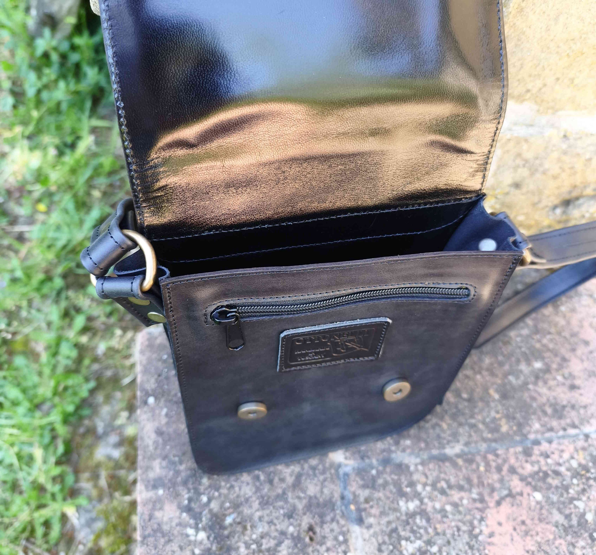 borsetto in pelle nero