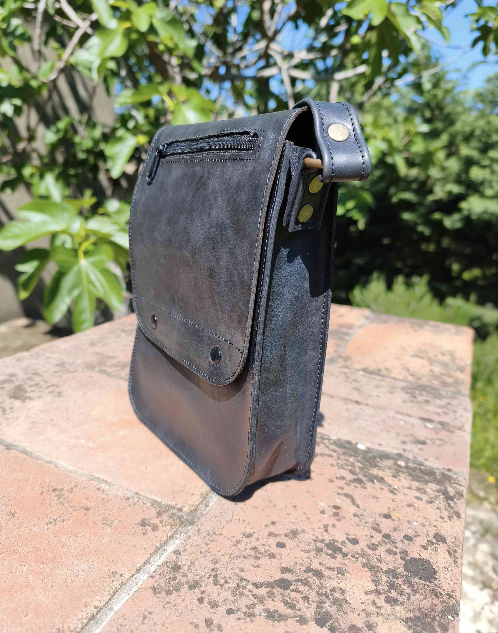 borsetto in pelle nero