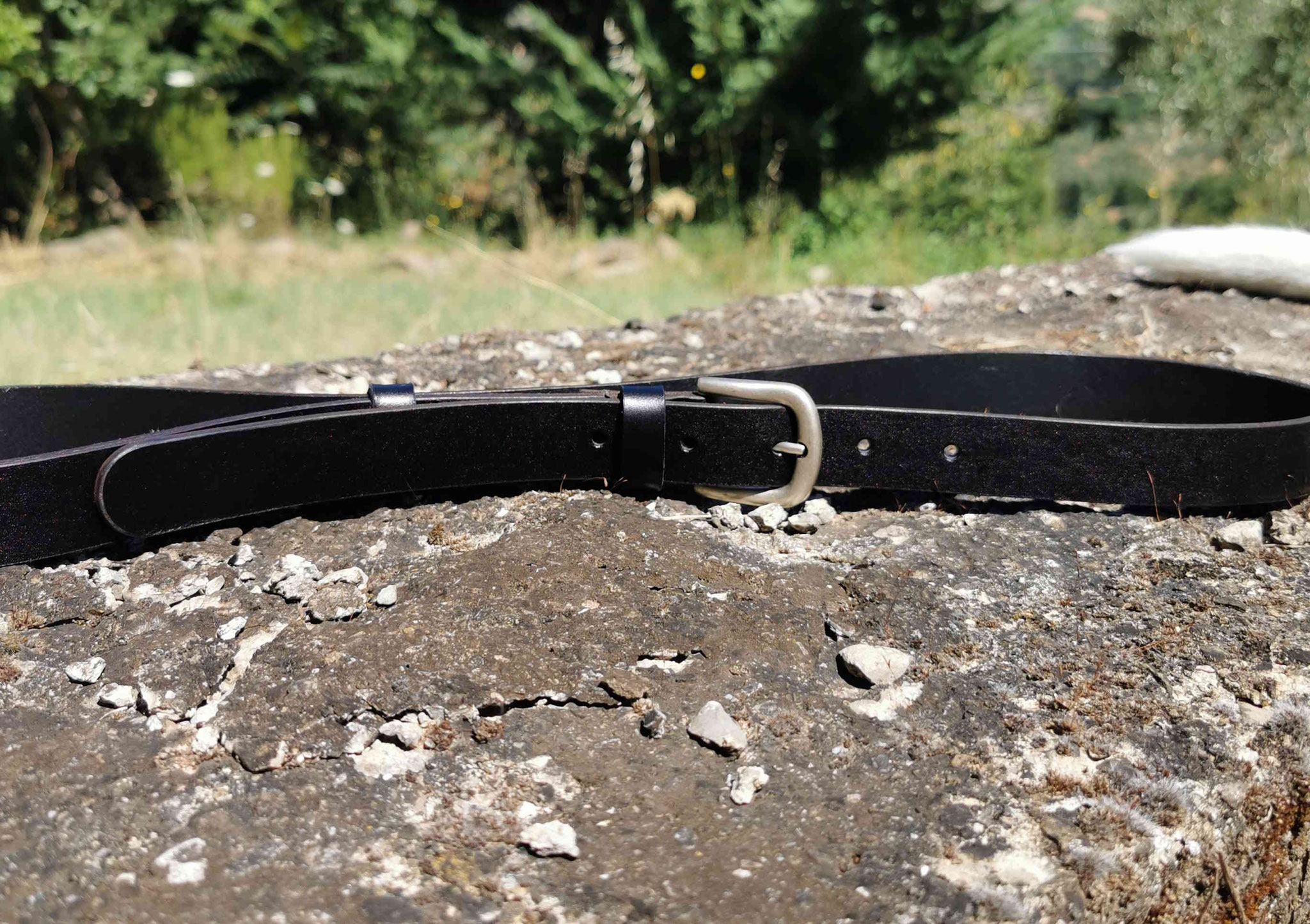 cintura cuoio nero