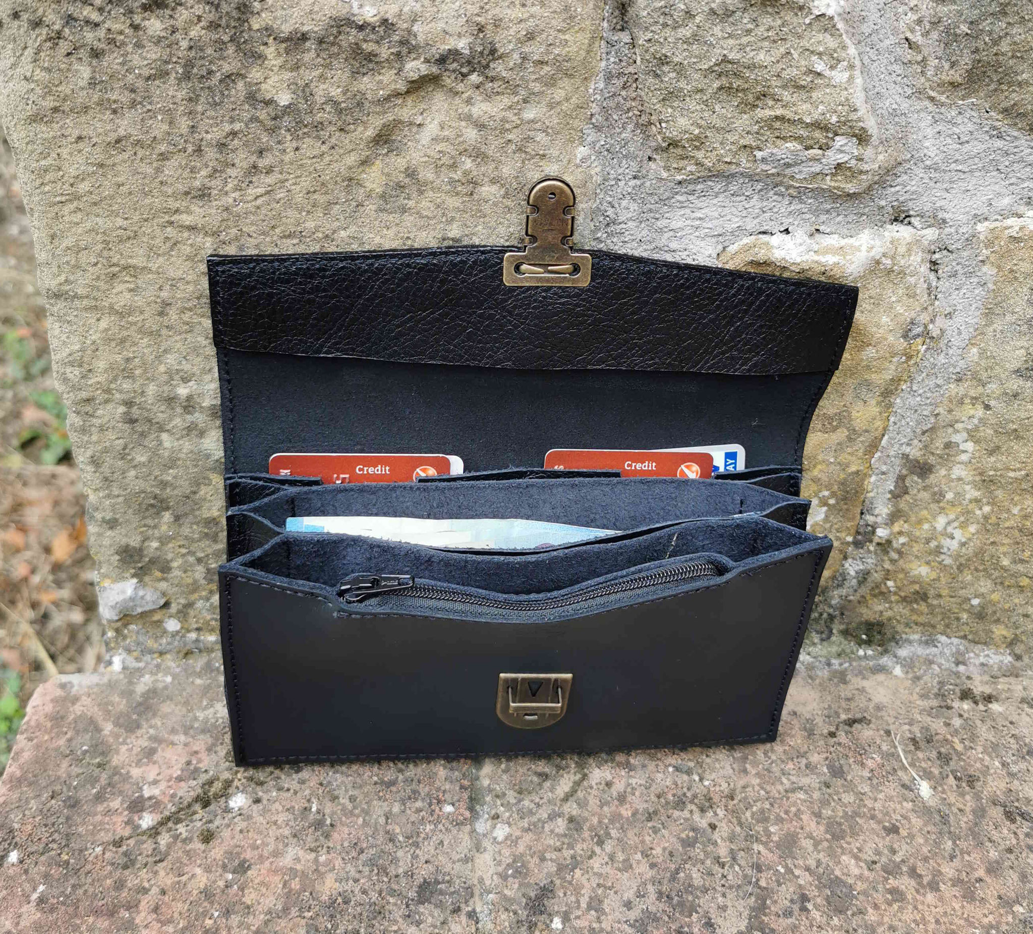 portafogli soffietto nero