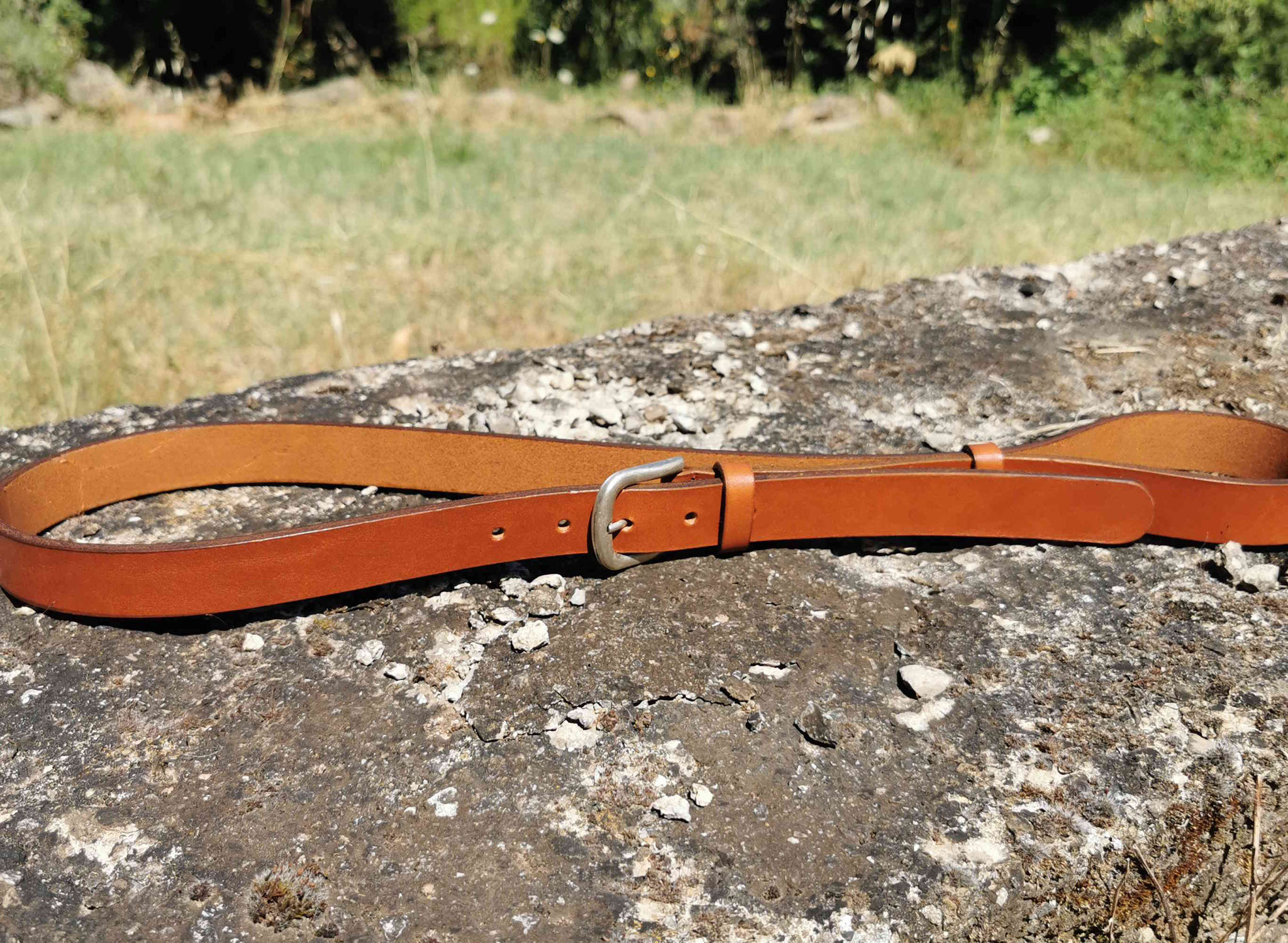 cintura cuoio marrone chiaro