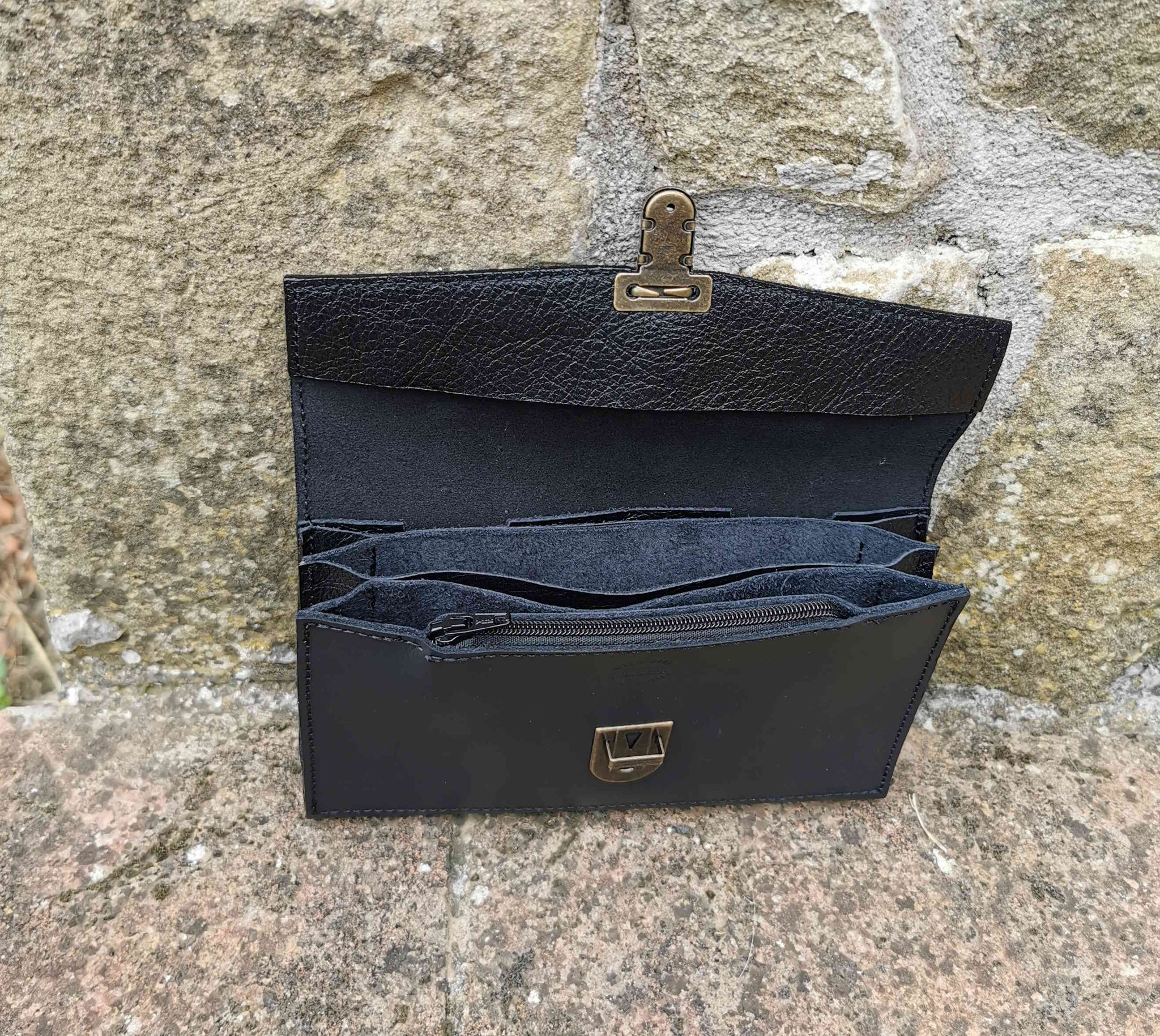 portafogli soffietto nero