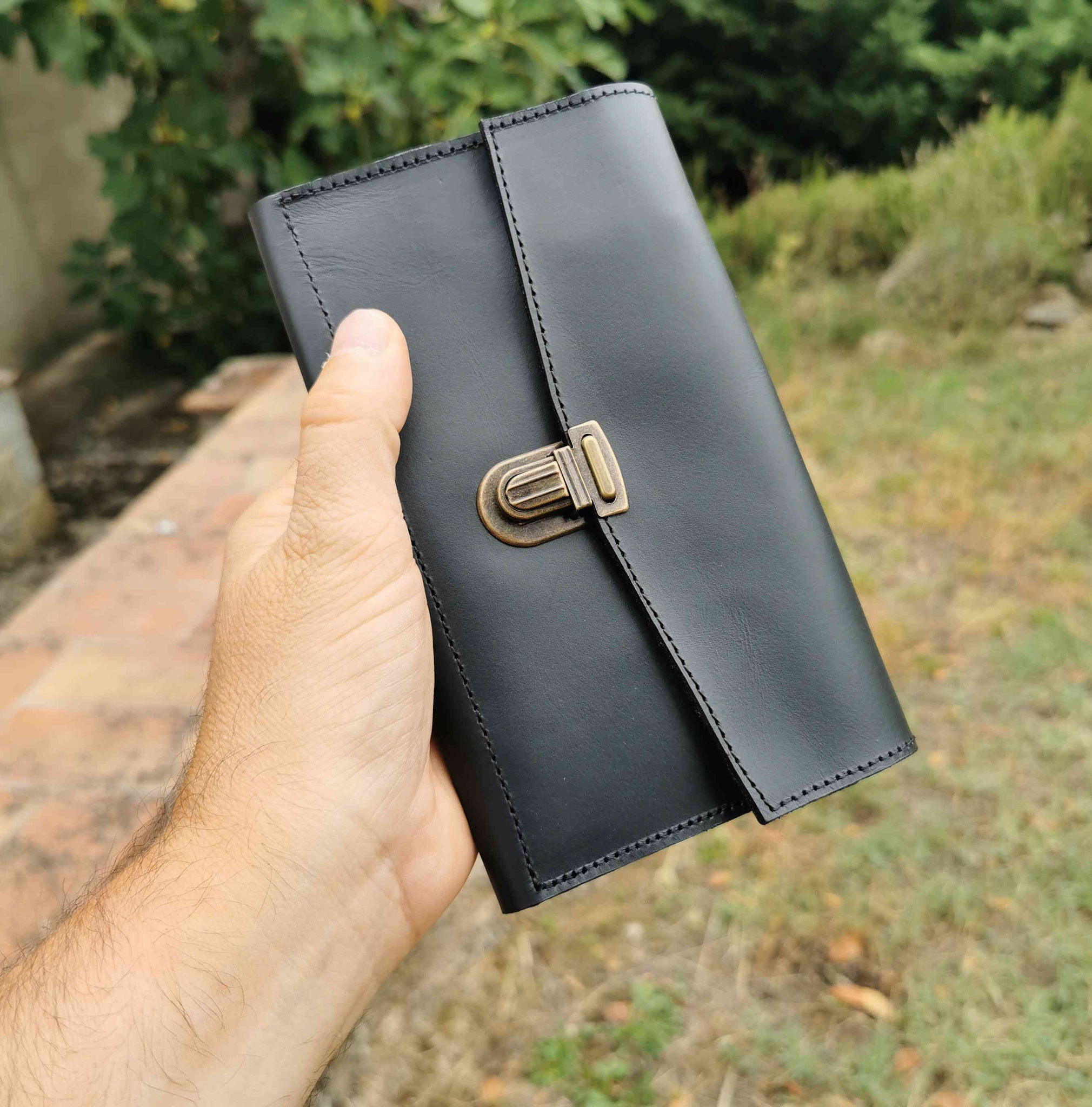 portafogli soffietto nero