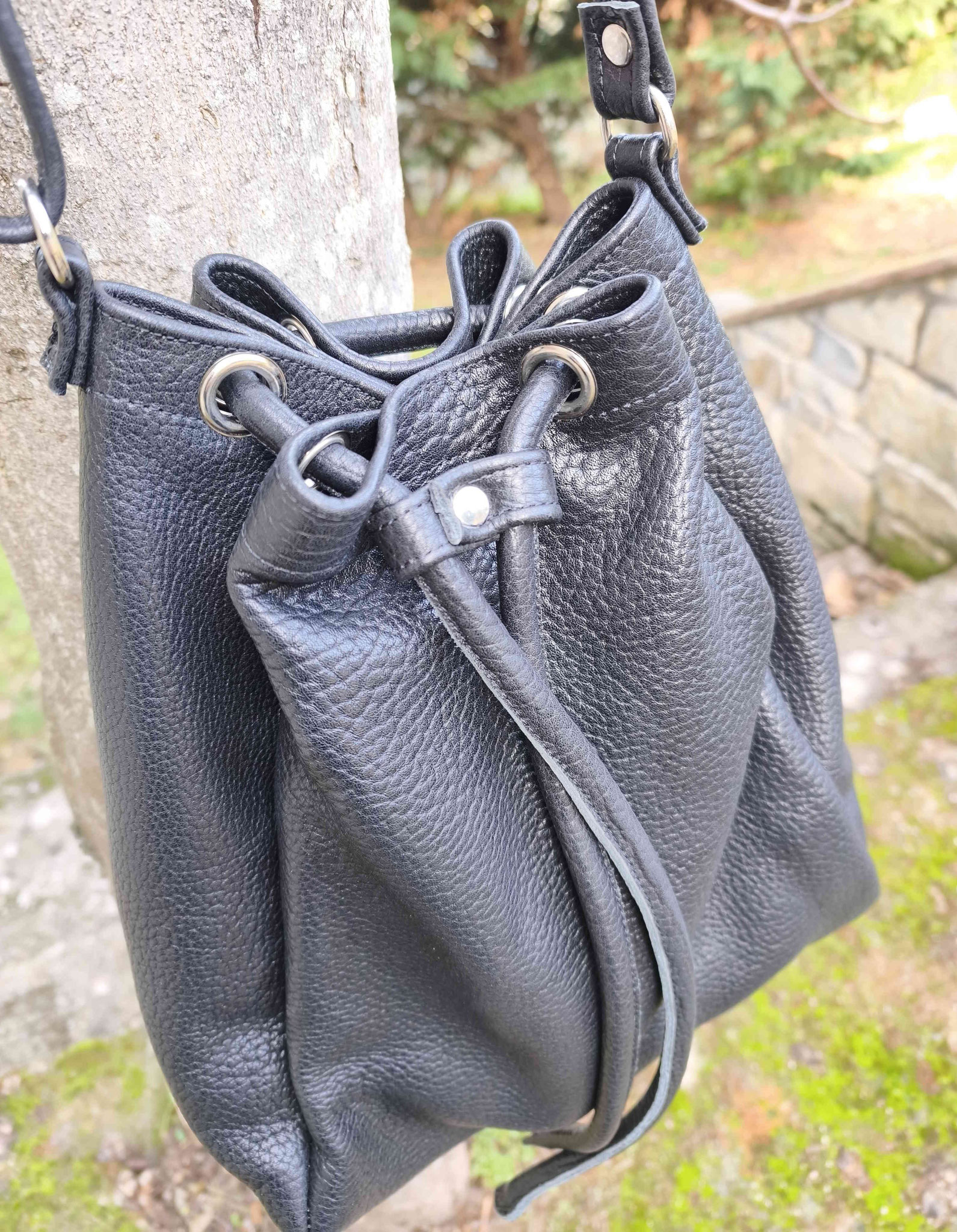 borsa a sacco nera