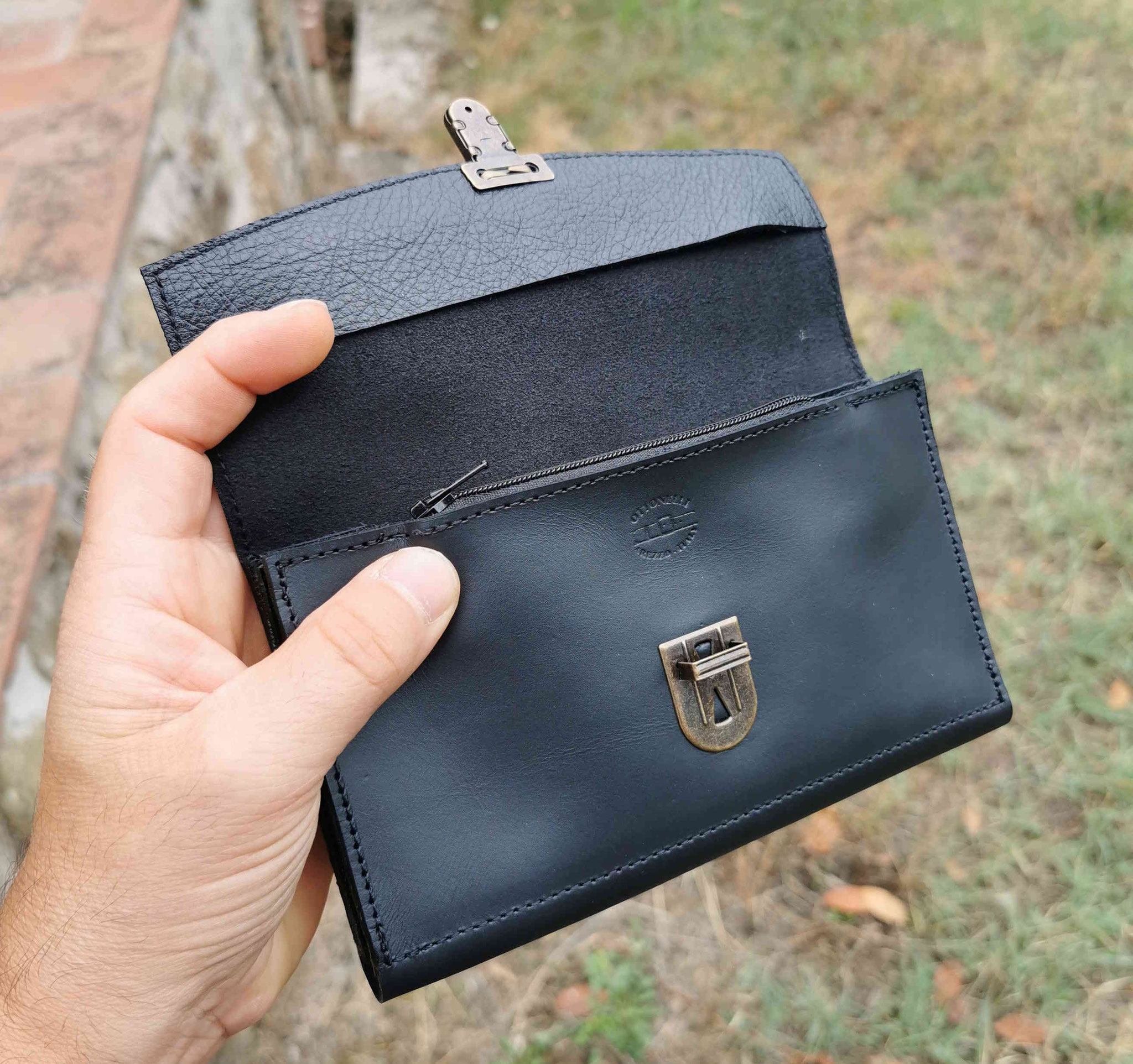 portafogli soffietto nero