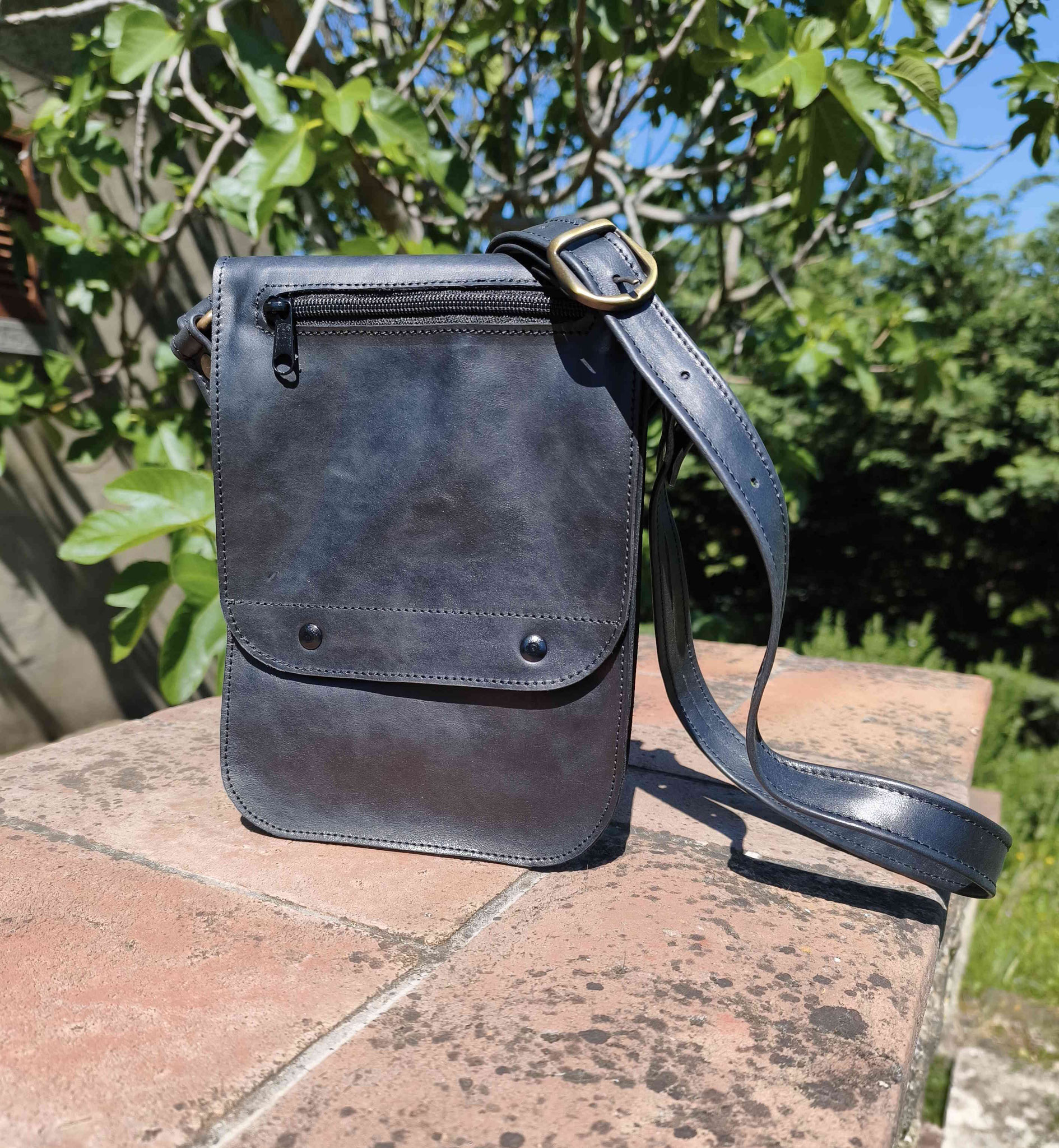 borsetto in pelle nero
