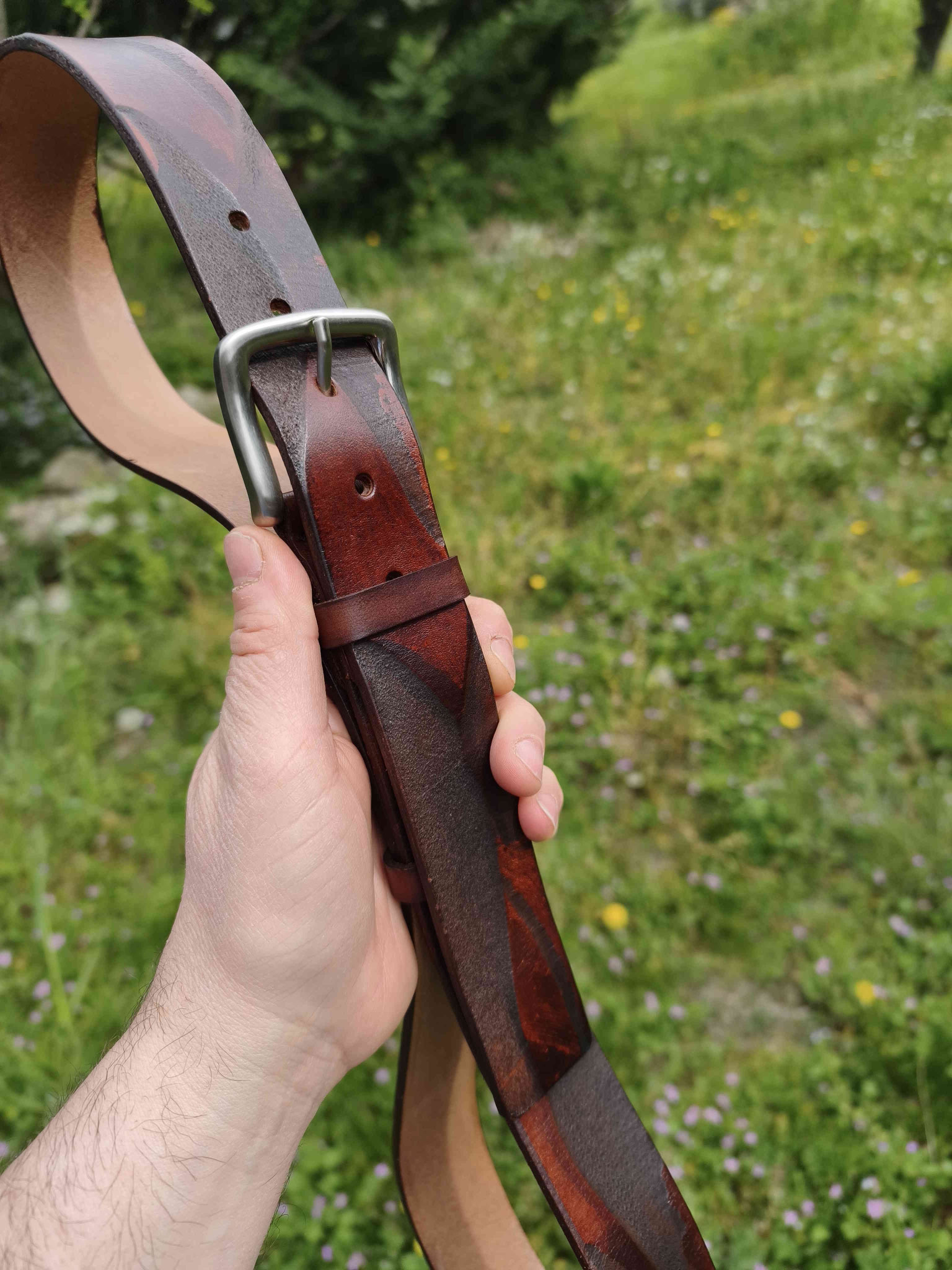 cintura marrone scuro