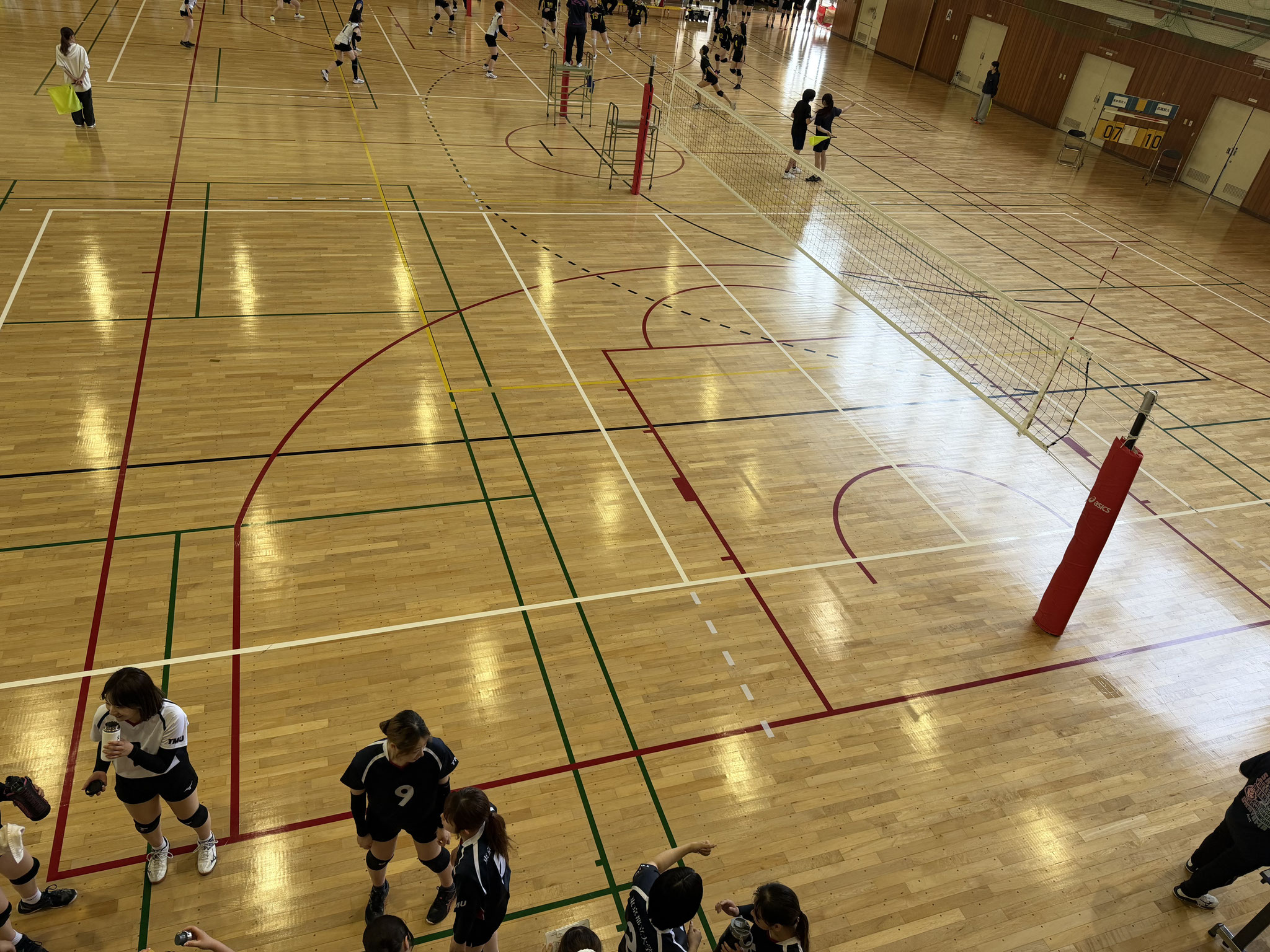 相手に10点取られたところでタイム