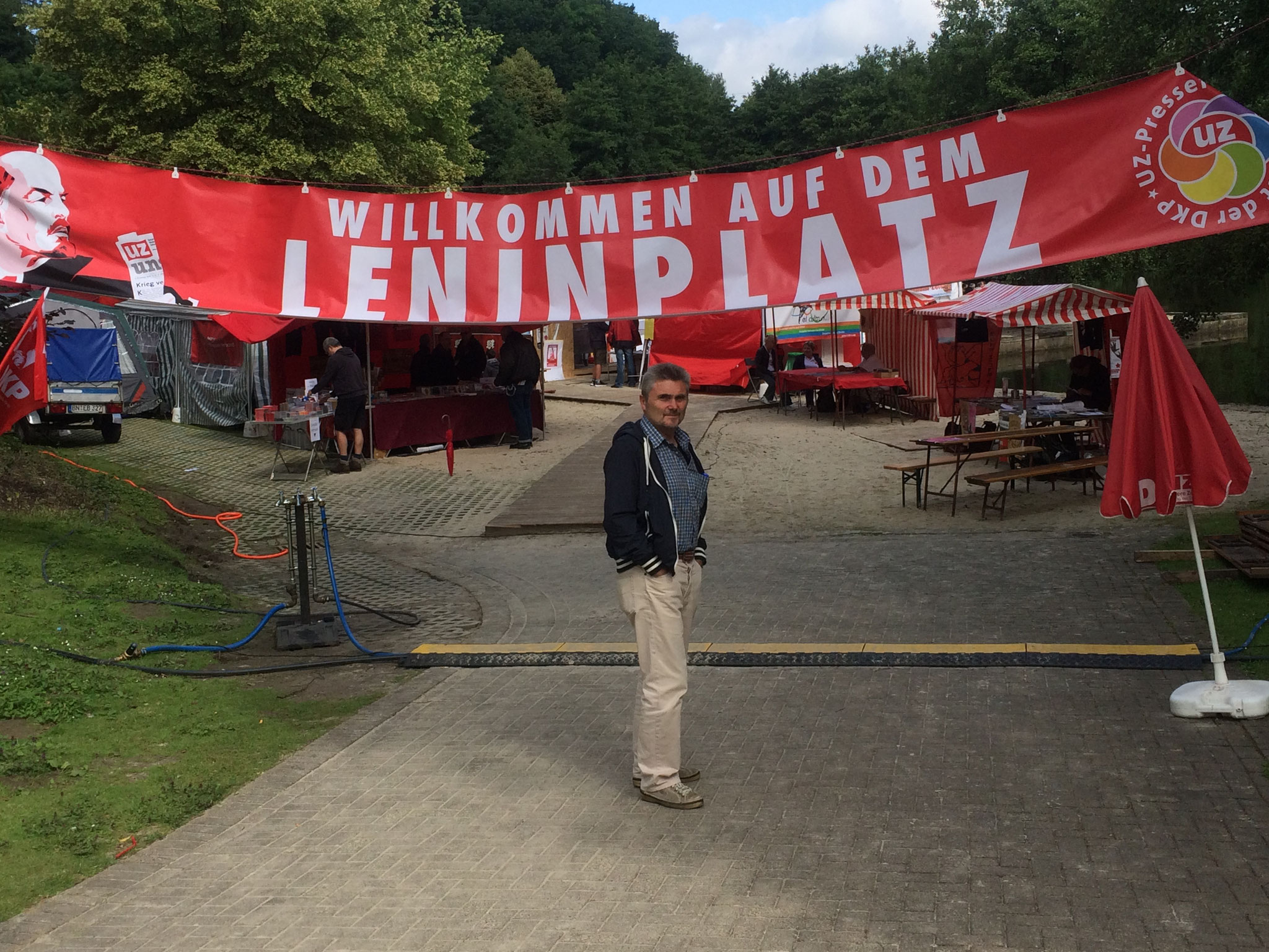 12. ‎Oktober ‎2016 Th. Dietzel (LBH) auf dem UZ-Pressefest in Dortmund; Foto: Privat