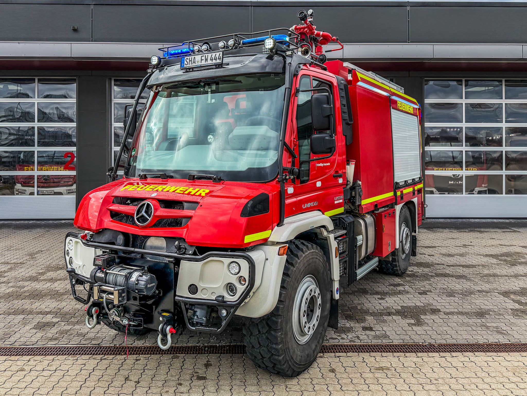 TLF 4000, FF Schwäbisch Hall, BAI auf Unimog