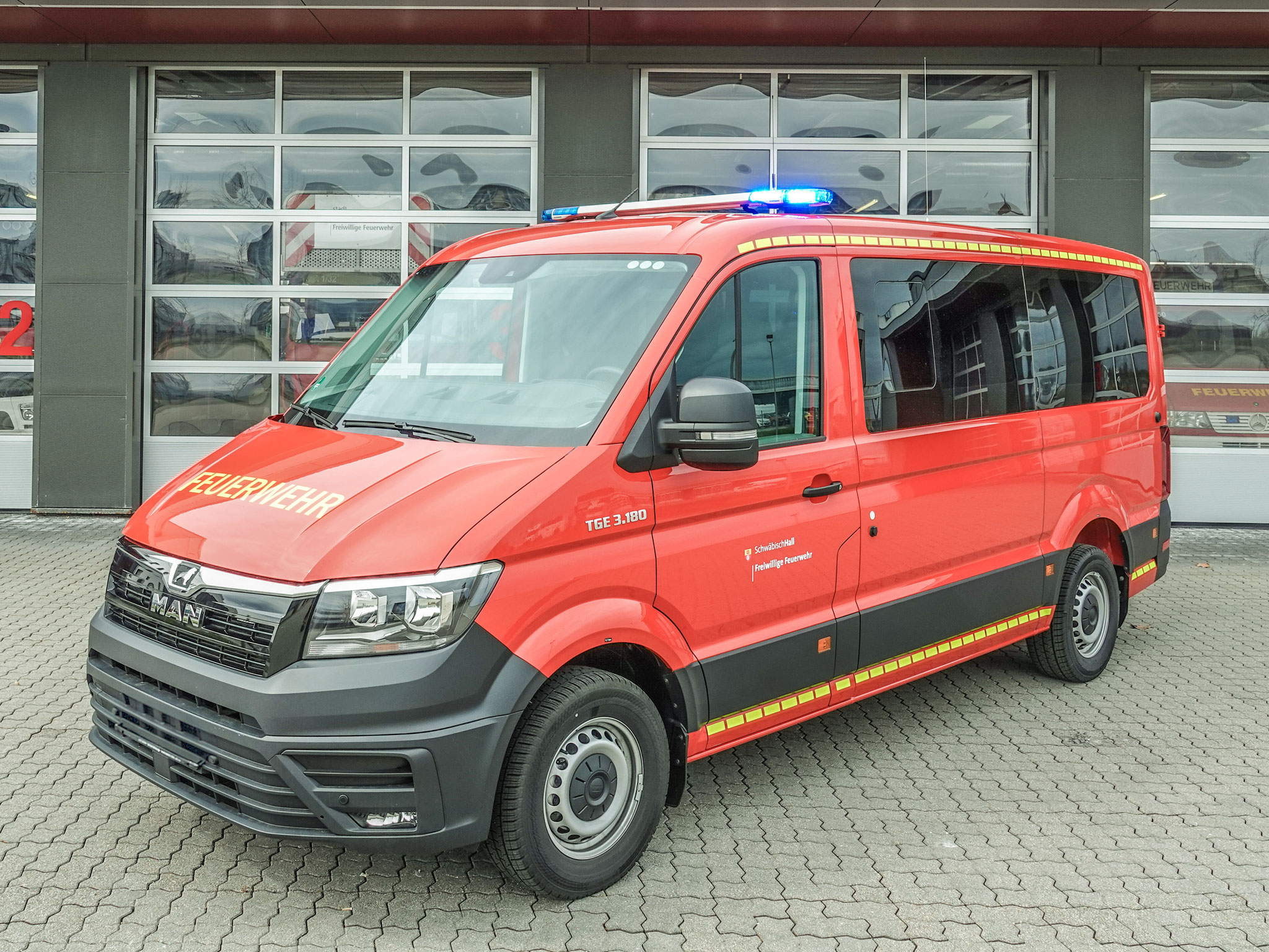 2x MTW, FF Schwäbisch Hall, Rauber auf MAN