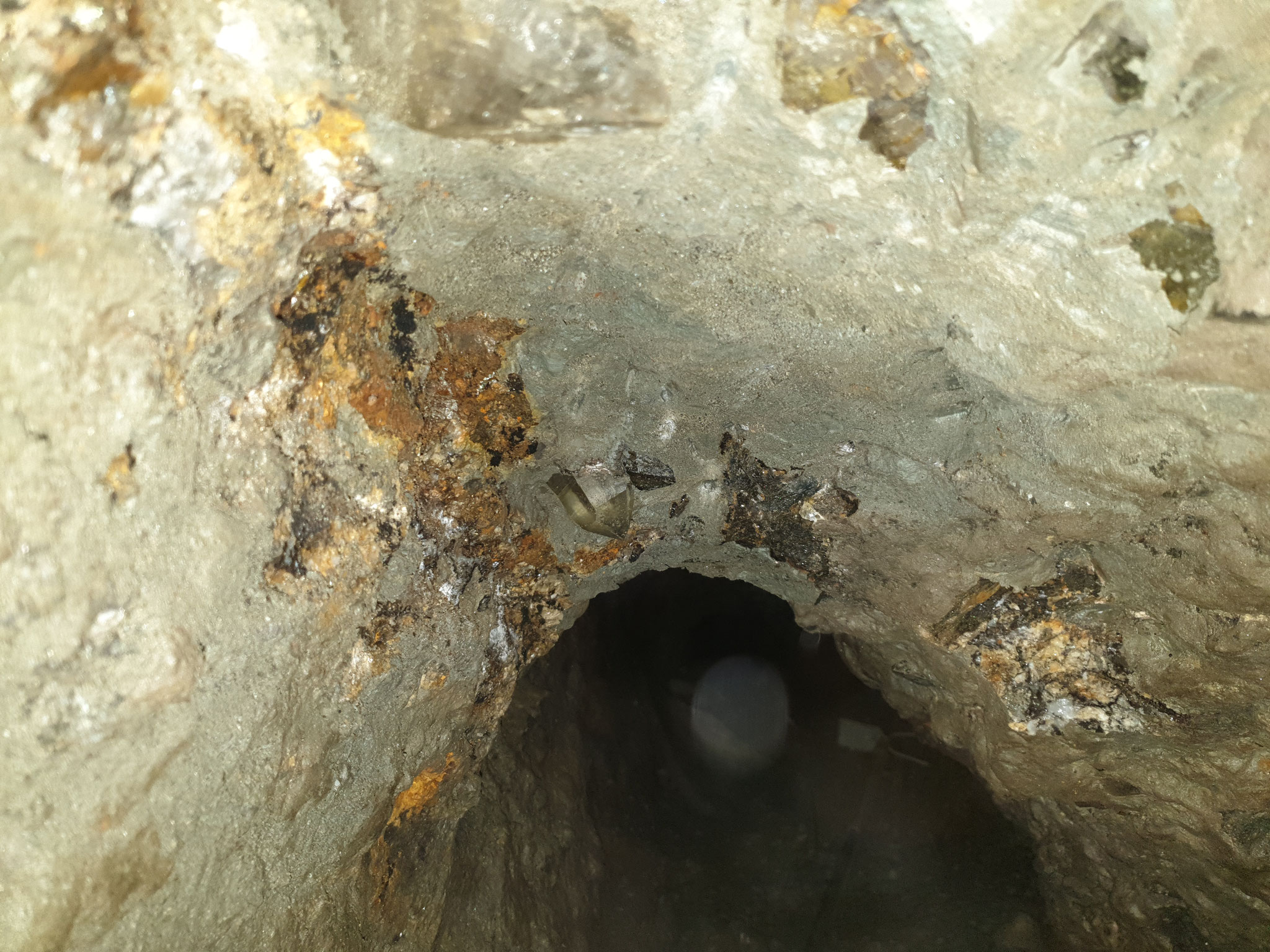 ...inside the cleft...