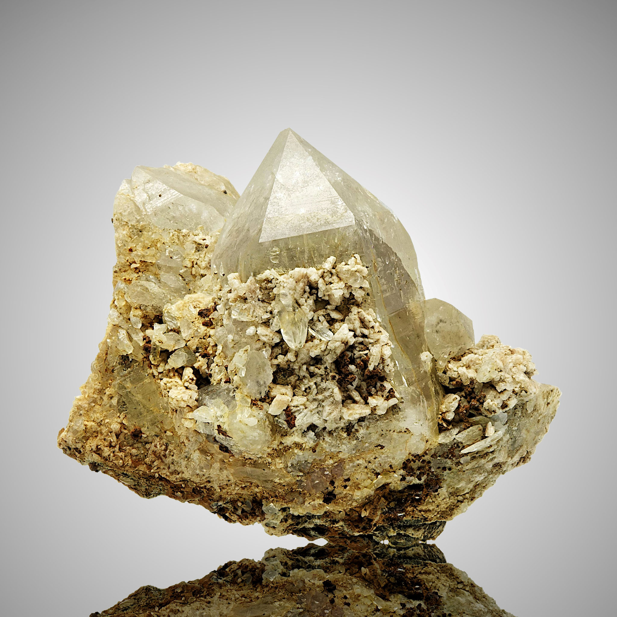 Bergkristall/Albit, "Ameliekluft" Lungau 2014, 11x7x 8,5 cm (1)