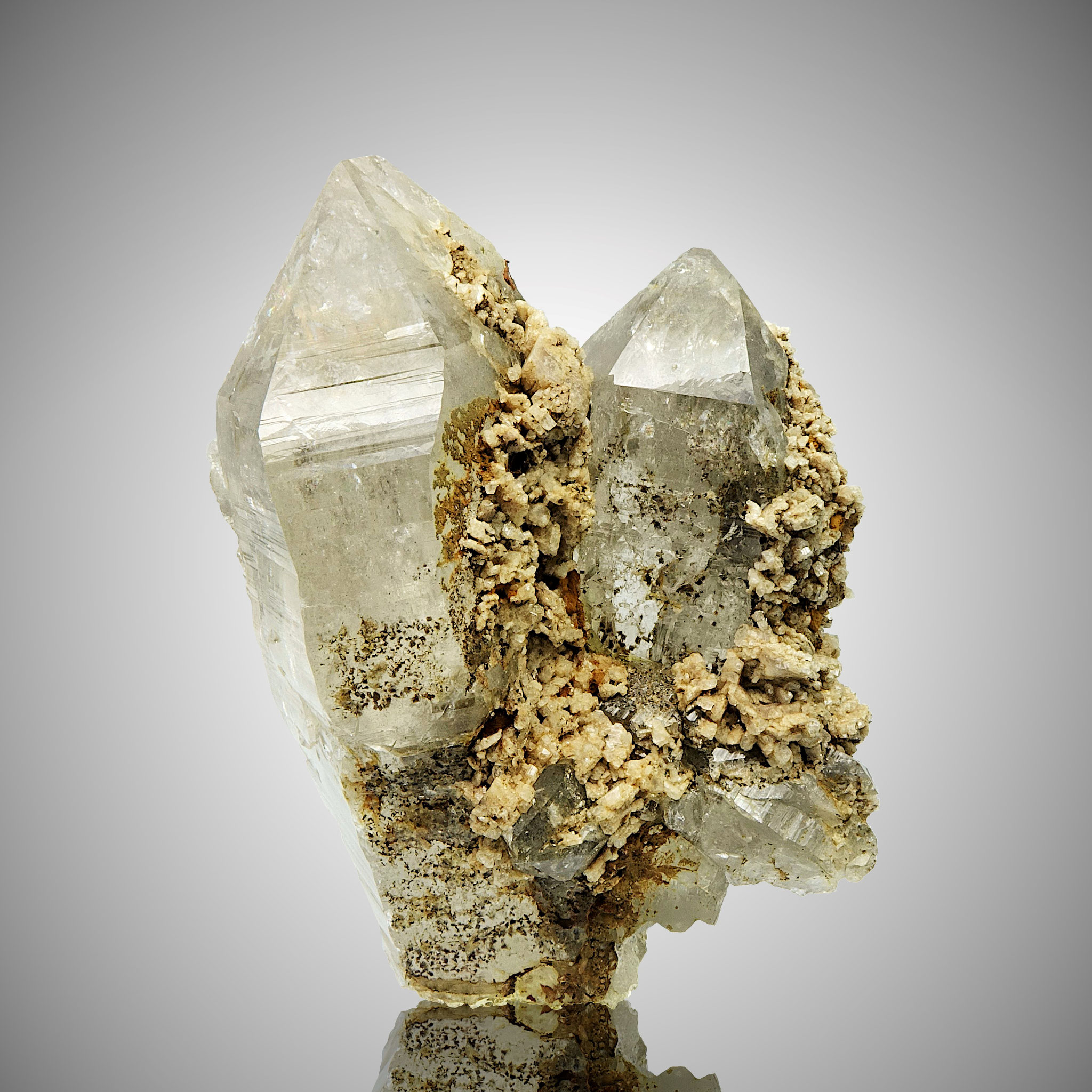Bergkristall/Albit, "Ameliekluft" Lungau 2015, 11,5 x 9 x 6,5 cm