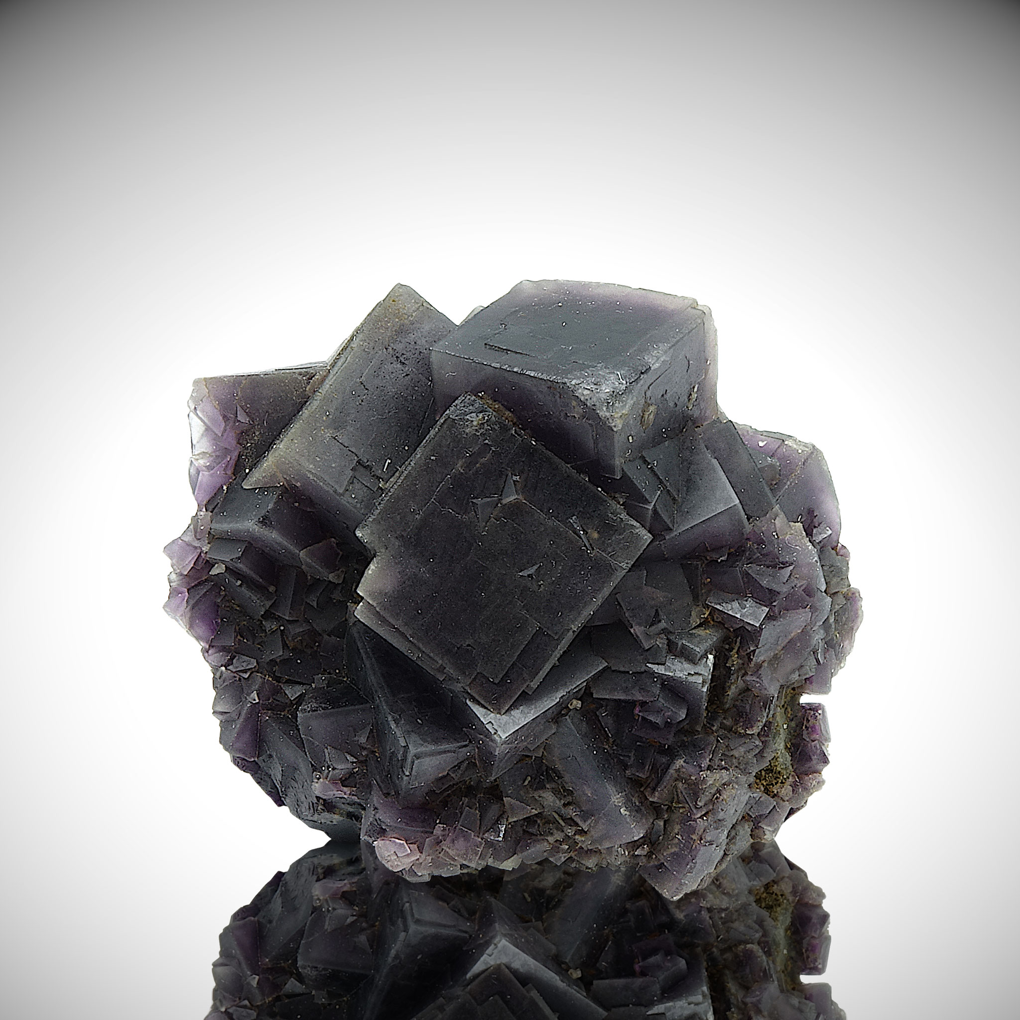 Fluorite/Rock Crystal, Summit Cleft/Weißeck/Muhr/Lungau, 7 x 5 x 4,5 cm
