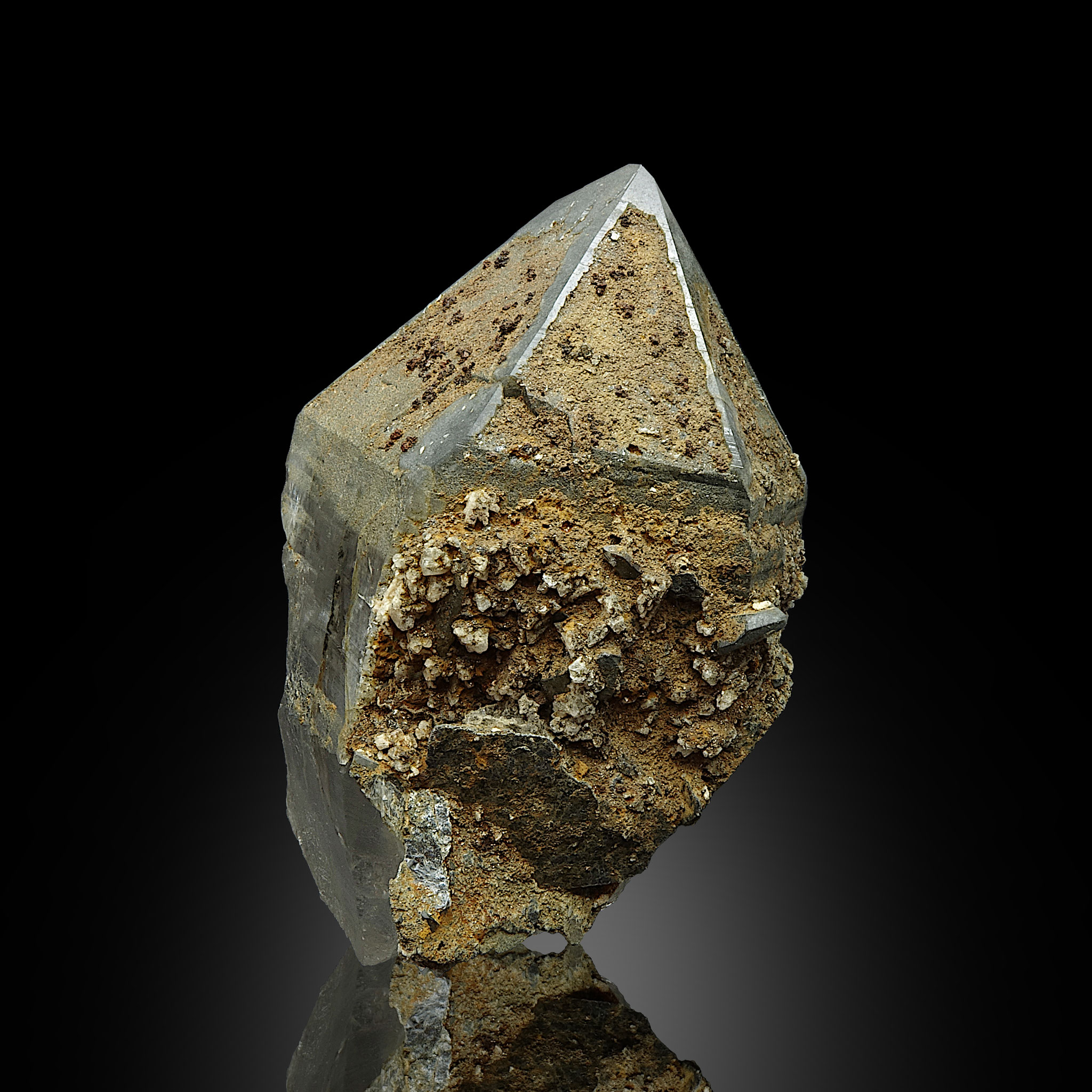 Rock Crystal/Albite/Pyrite/Rutile, "Ameliekluft" Lungau