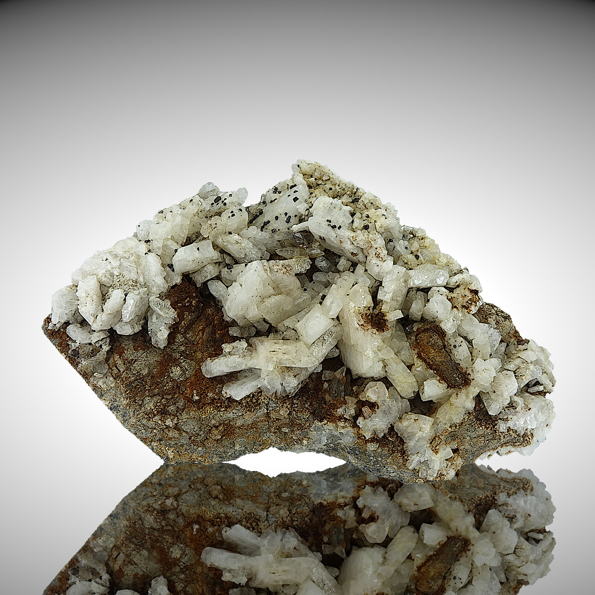 Albite/Rock Crystal/Pyrite, Zederhaus/Lungau