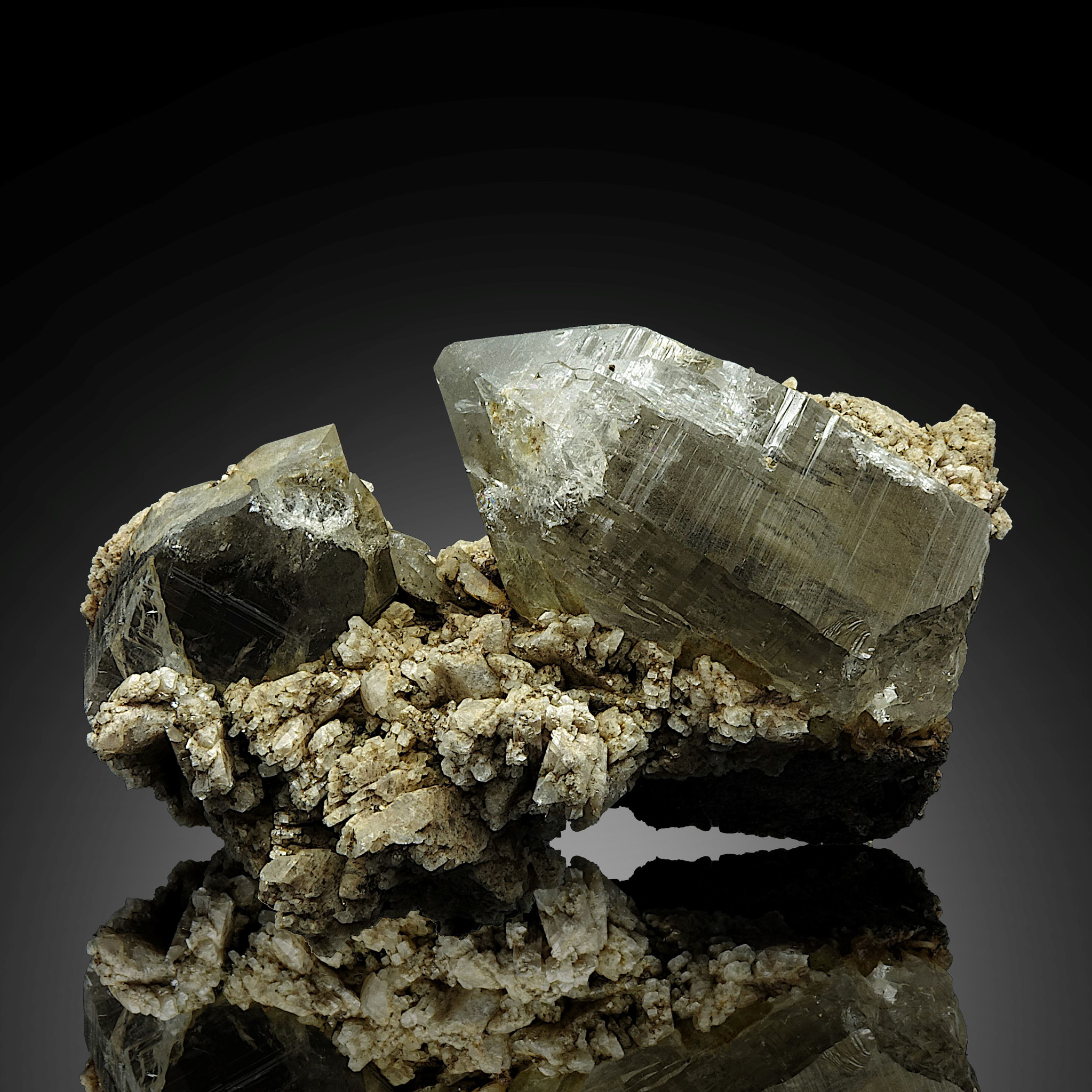 Bergkristall/Albit, "Ameliekluft" Lungau 2014, 12x5x5 cm 