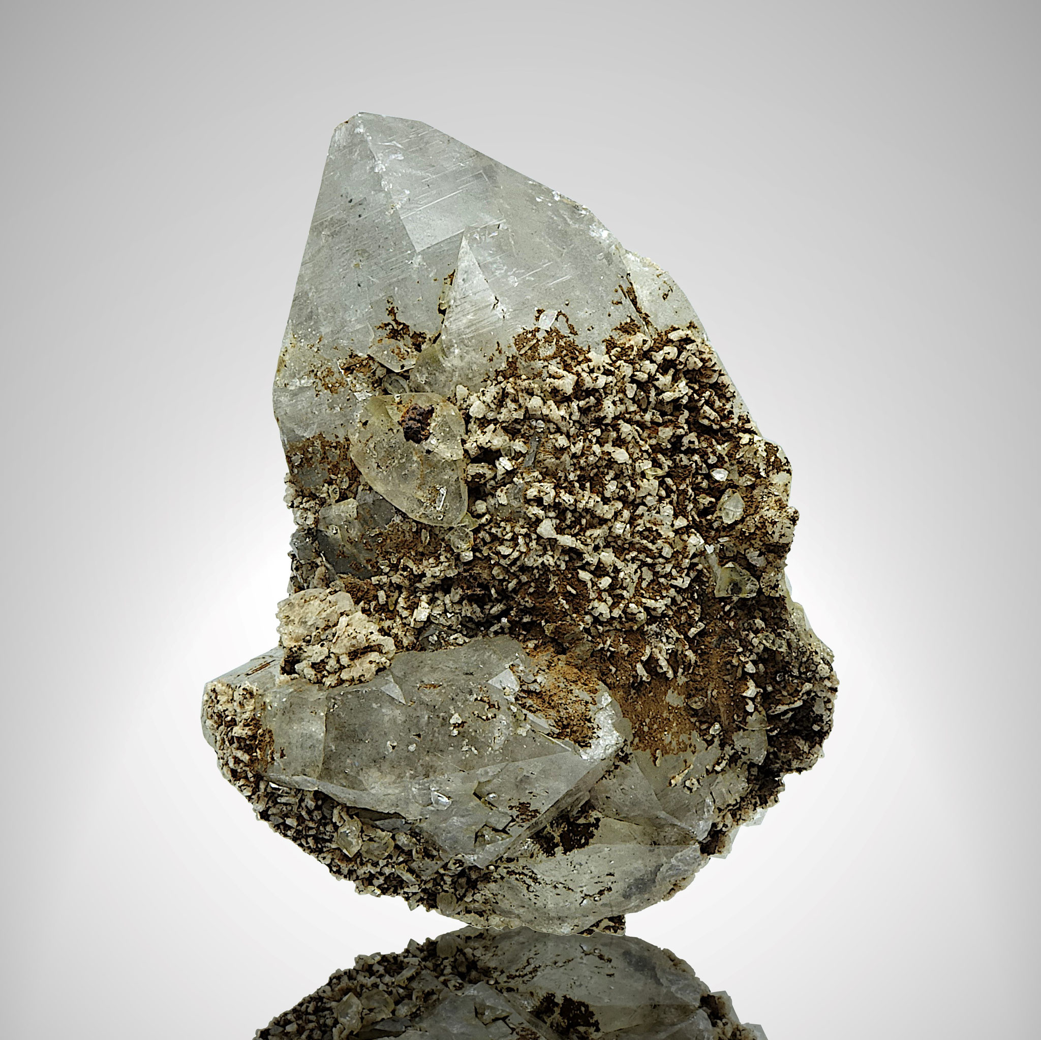 Bergkristall/Albit/Rutil, "Ameliekluft" Lungau (2)