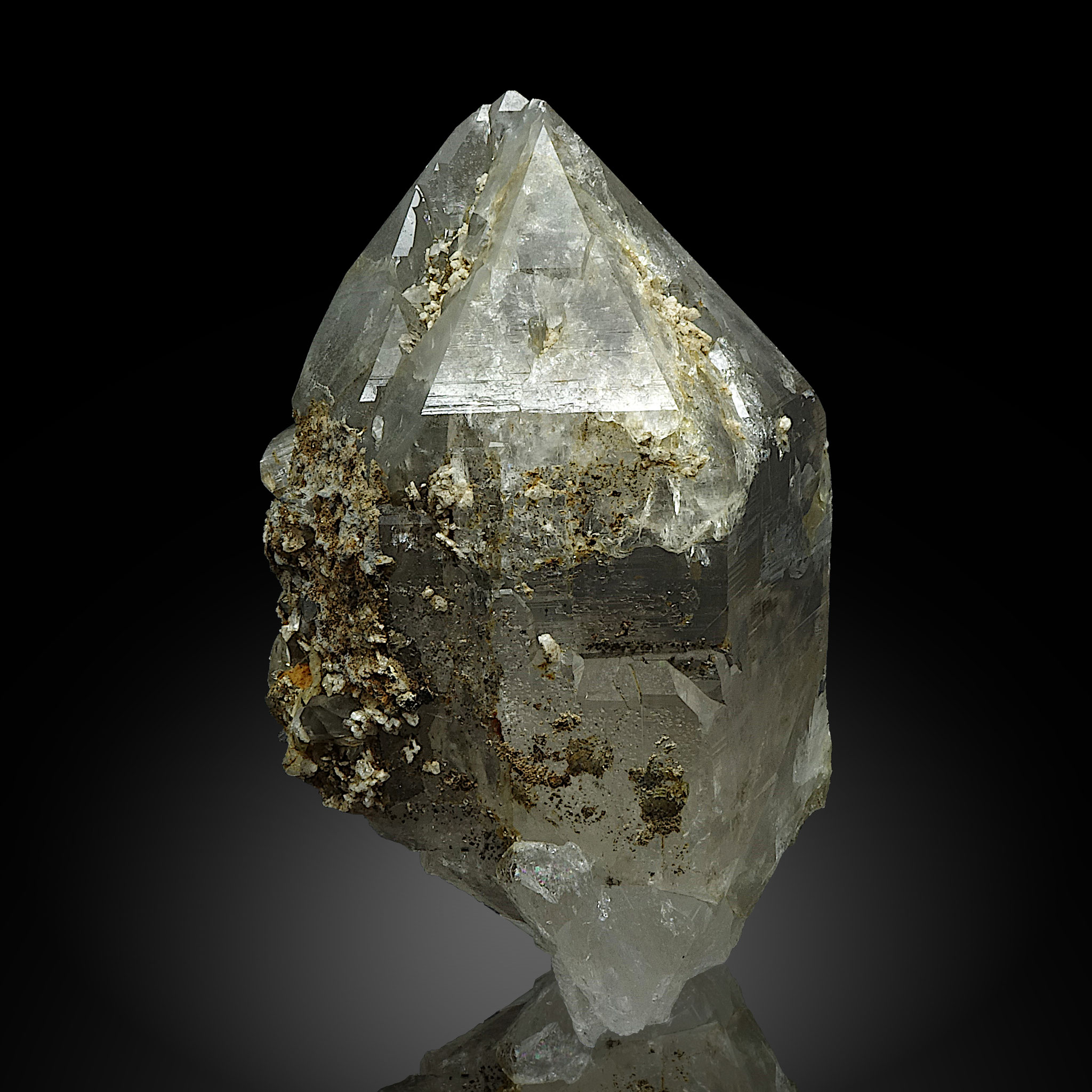 Bergkristall/Albit/Rutil, "Ameliekluft" Lungau, ~18 cm