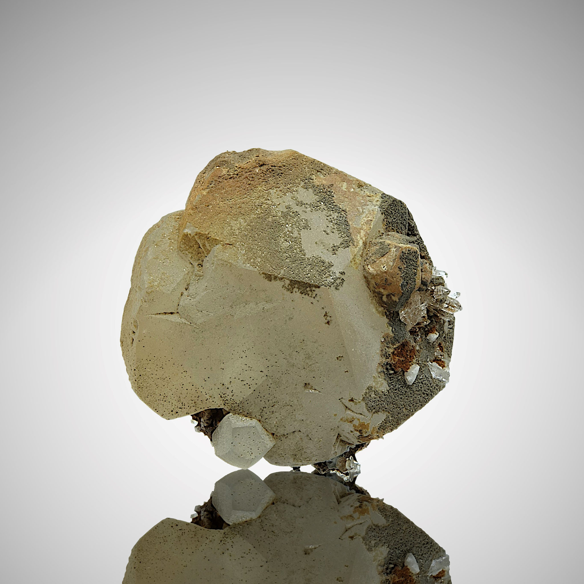 Calcite/Rock Crystal/Albite, Zederhaus/Lungau