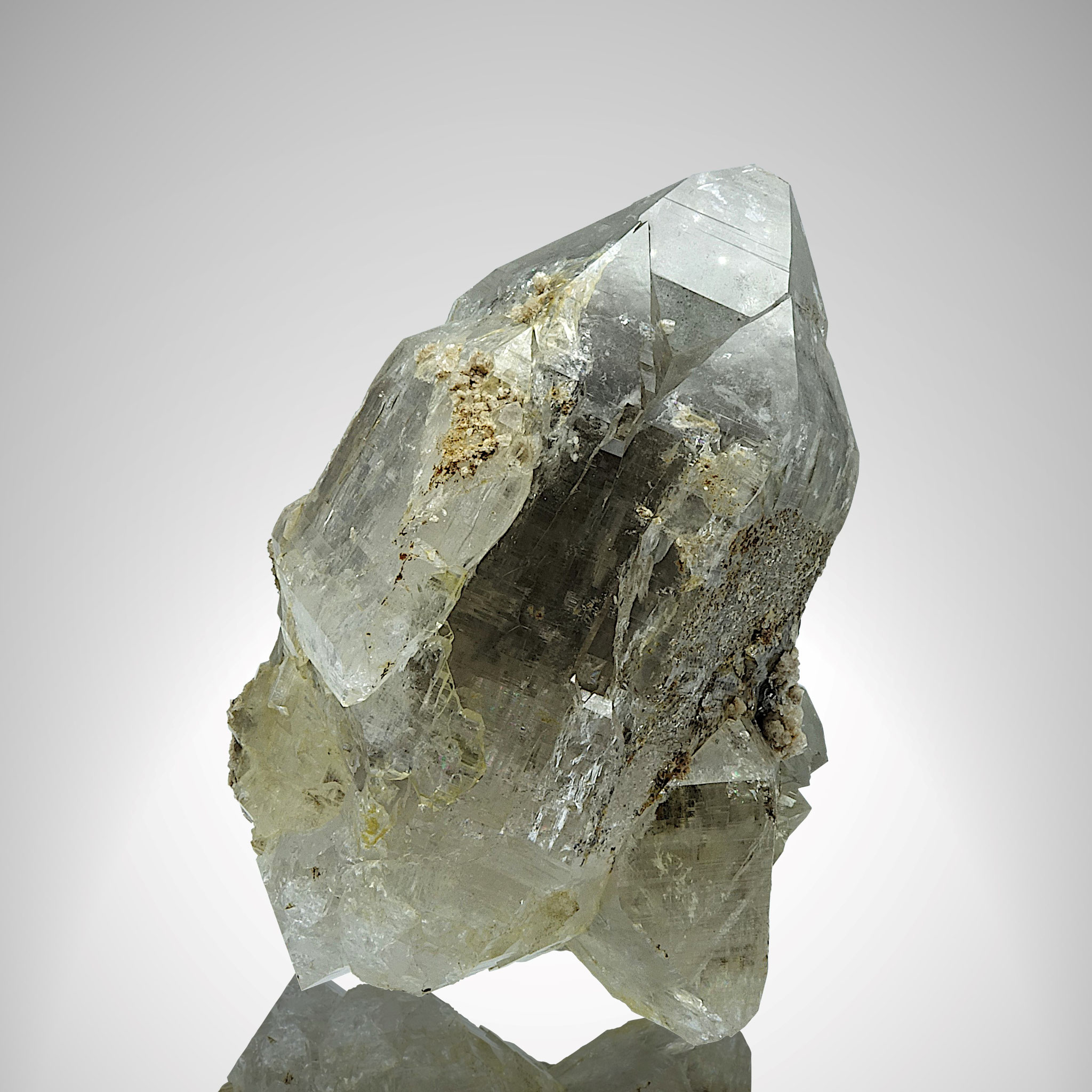 Rock Crystal/Albite/Rutile, "Ameliekluft" Lungau 