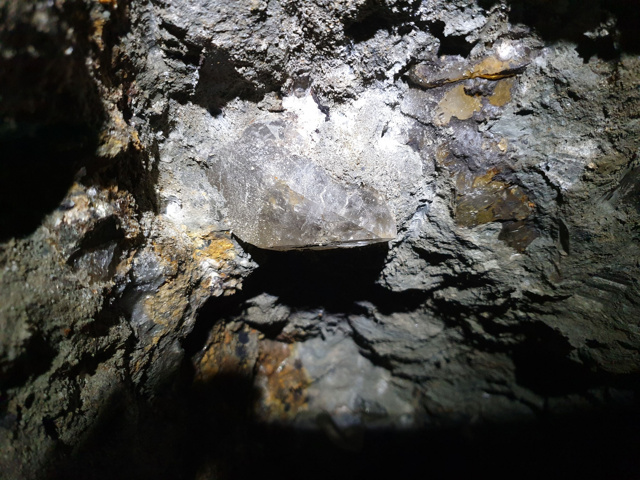 First crystals, in situ...