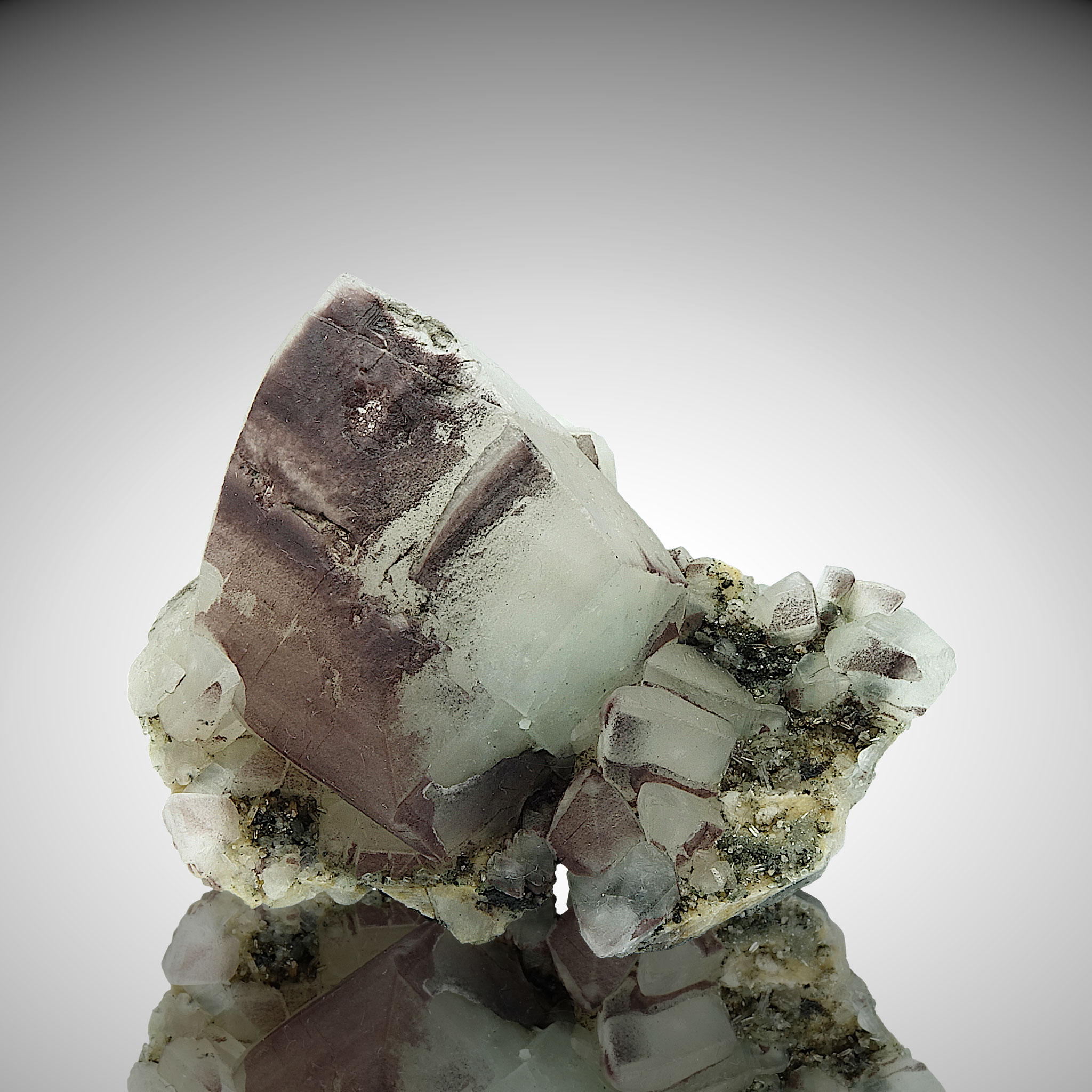 Calcite/Needle Quartz, Zederhaus/Lungau