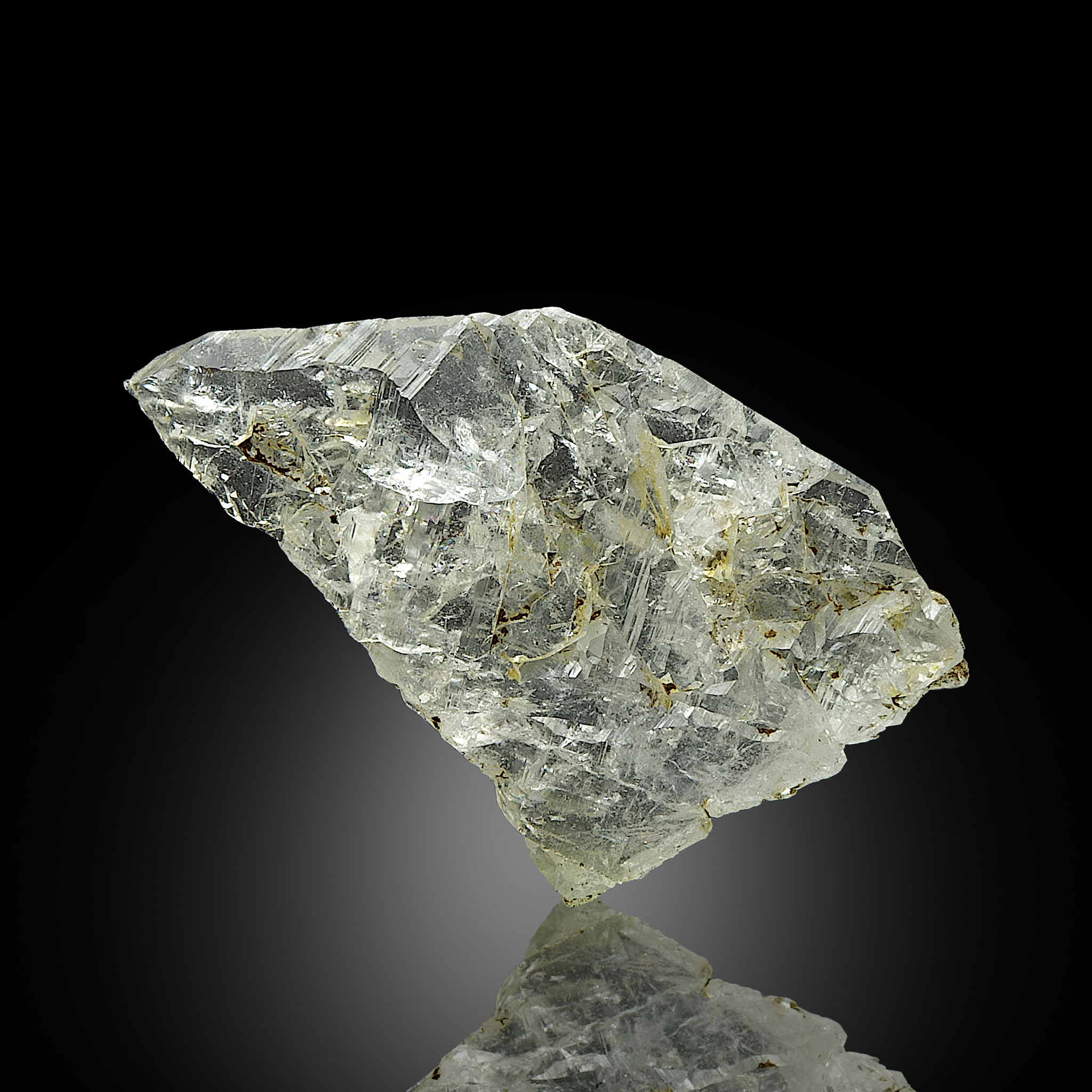 Bergkristall, Schwimmer, "Ameliekluft" Lungau 2014, 8x5x1,4 cm (2)