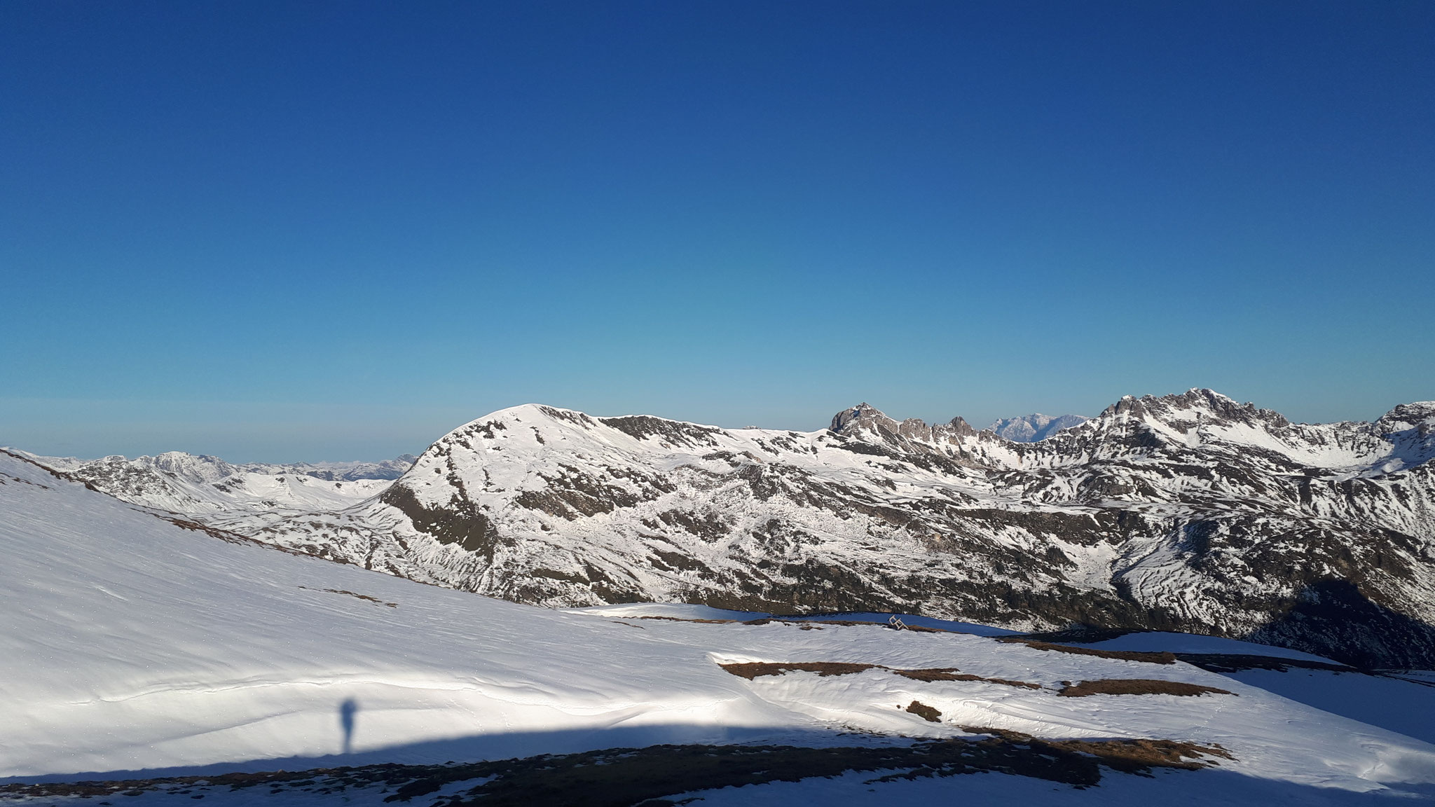 ...it ends abruptly, with relatively much snow...