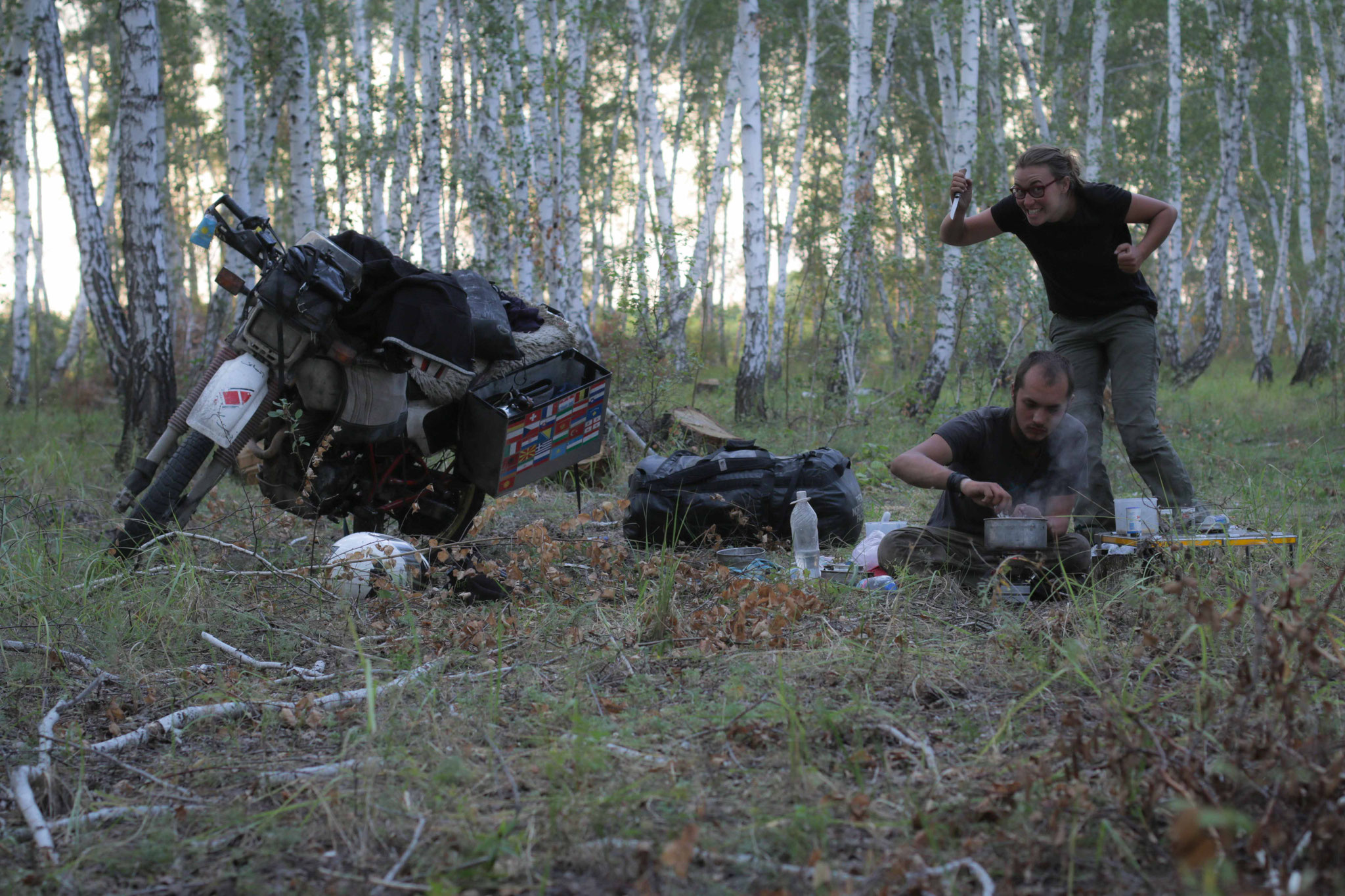 Wildcampen in Russland. Nicht immer ein Vergnügen.
