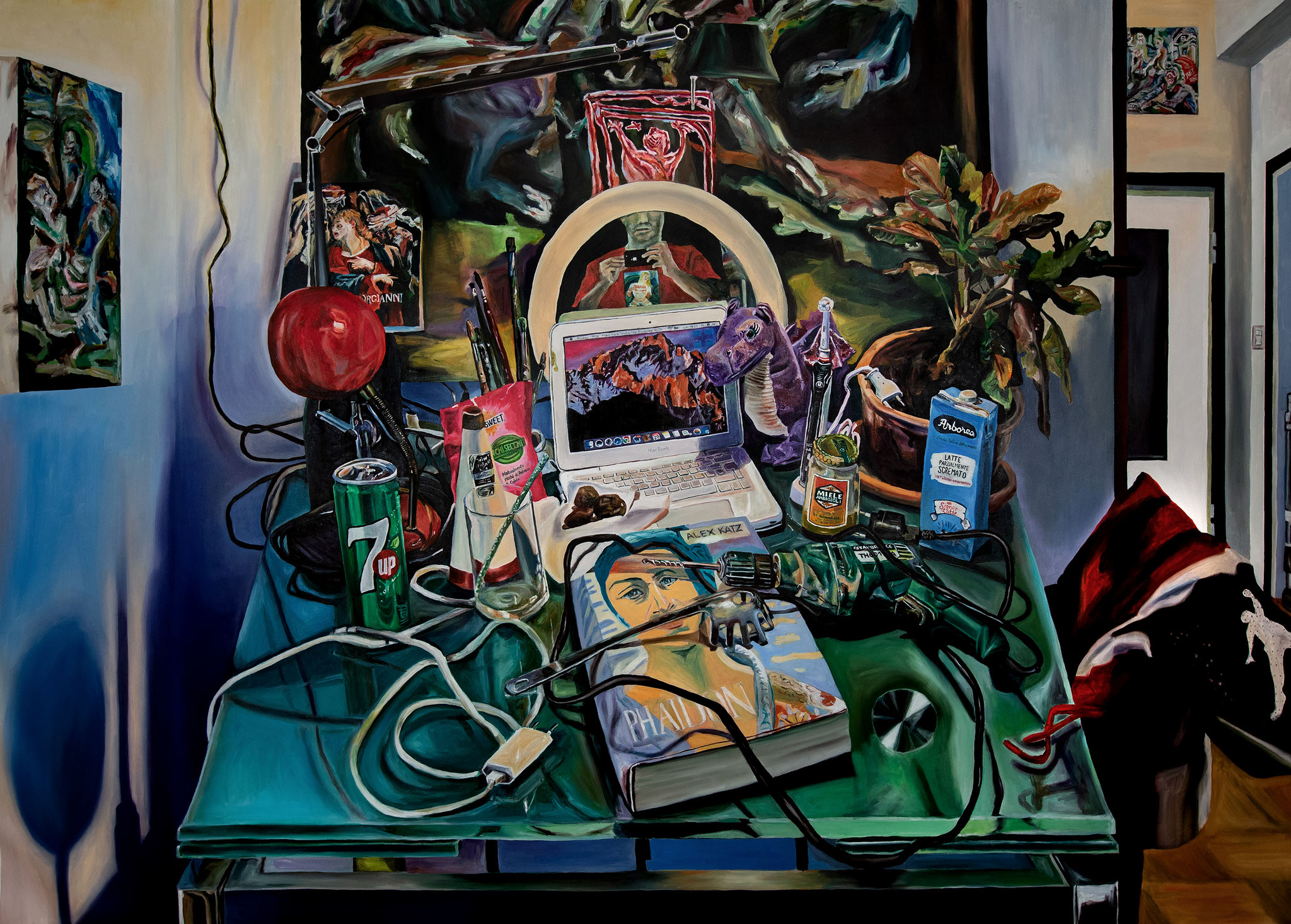 Natura, oil on canvas cm 193x270, 2022