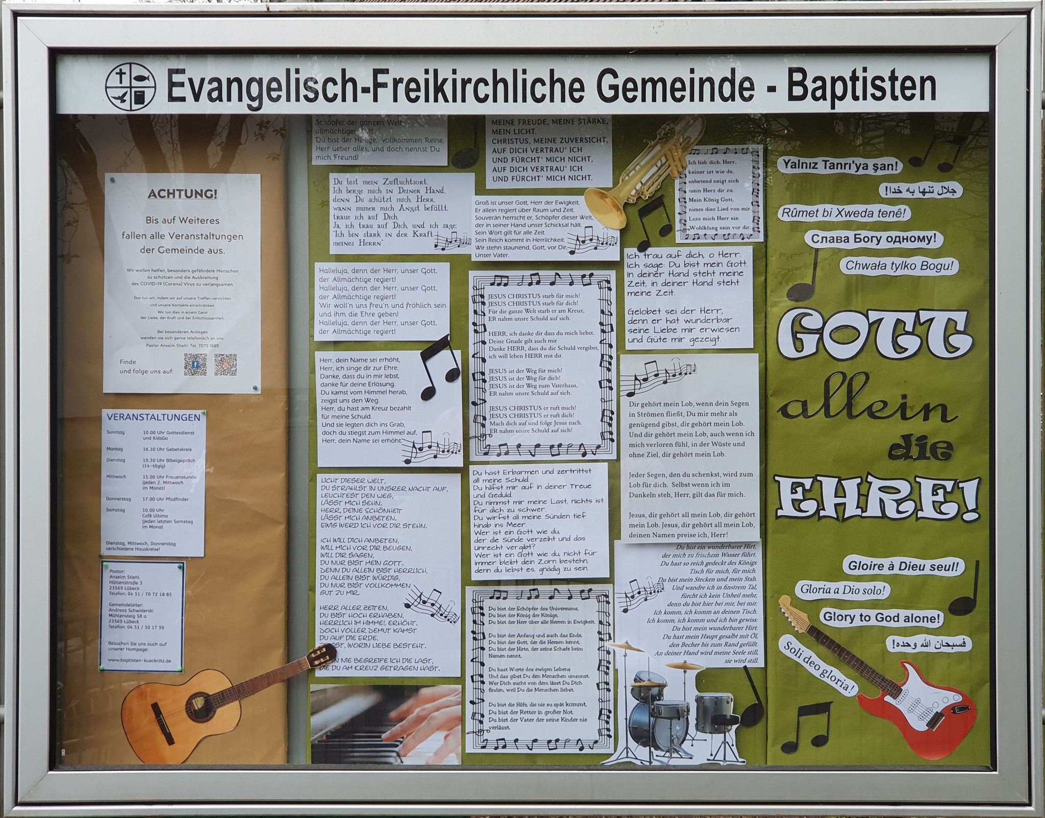 Frühjahr 2020  Gott allein die Ehre