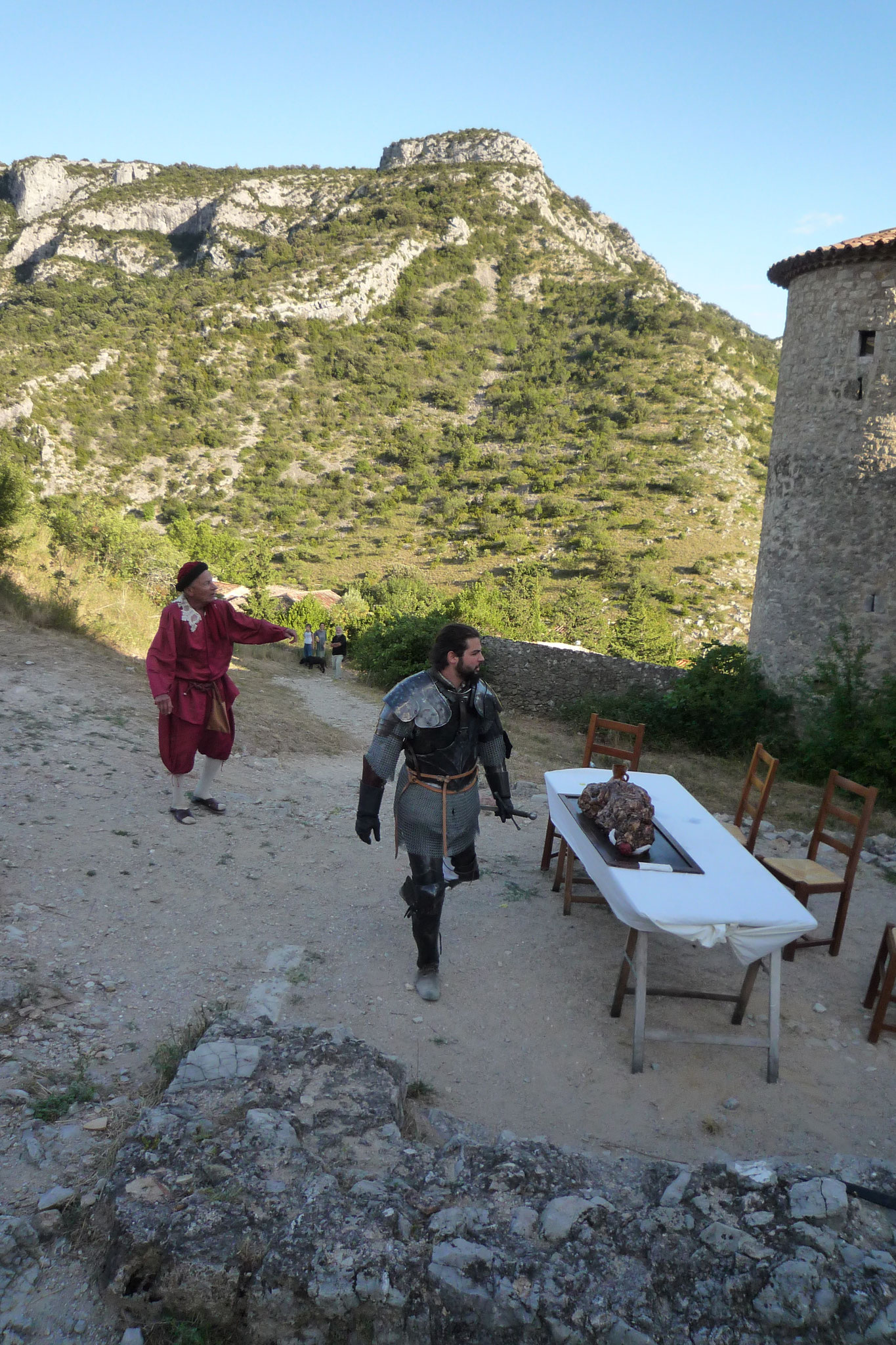 Le Château de Baulx et les Cathares - photos du spectacle