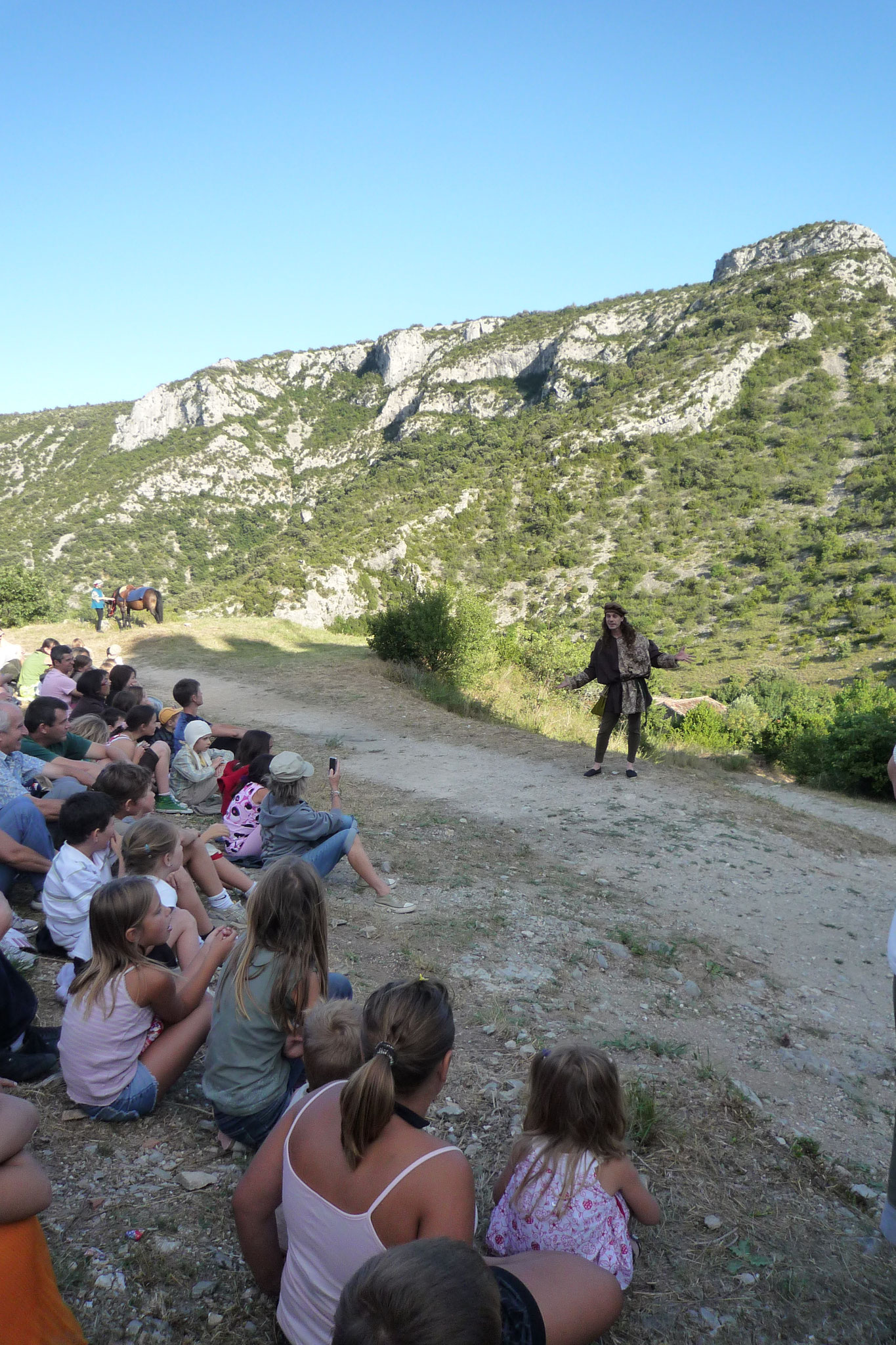 Le Château de Baulx et les Cathares - photos du spectacle