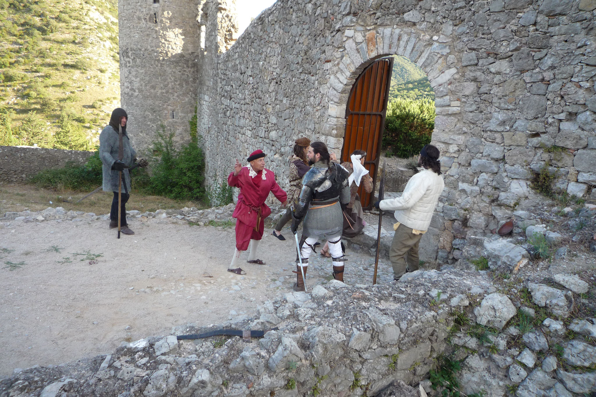 Le Château de Baulx et les Cathares - photos du spectacle