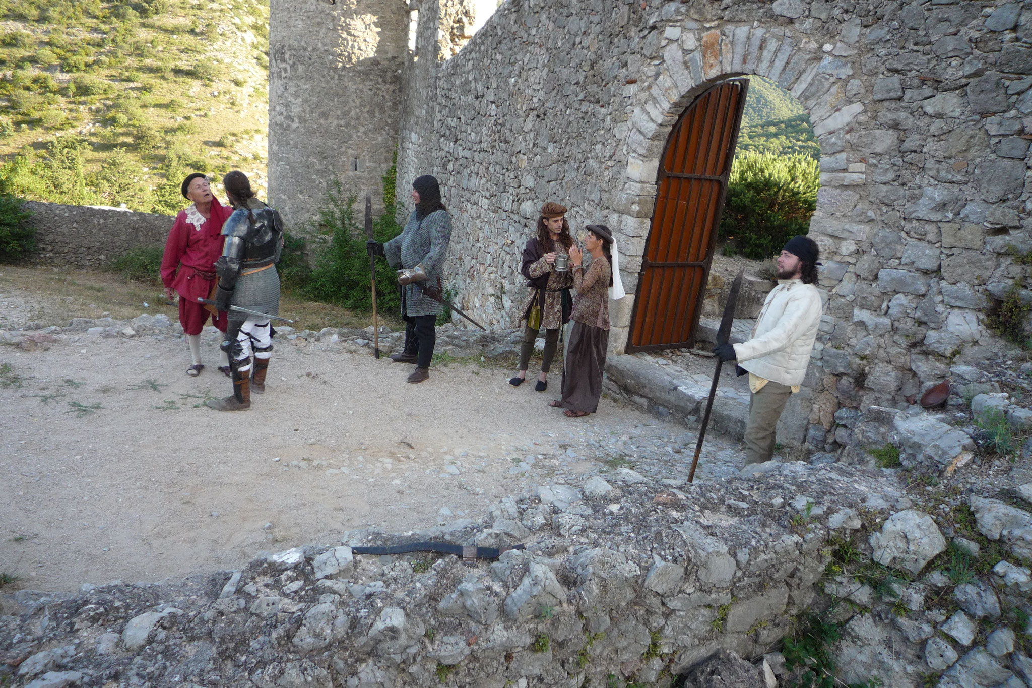 Le Château de Baulx et les Cathares - photos du spectacle