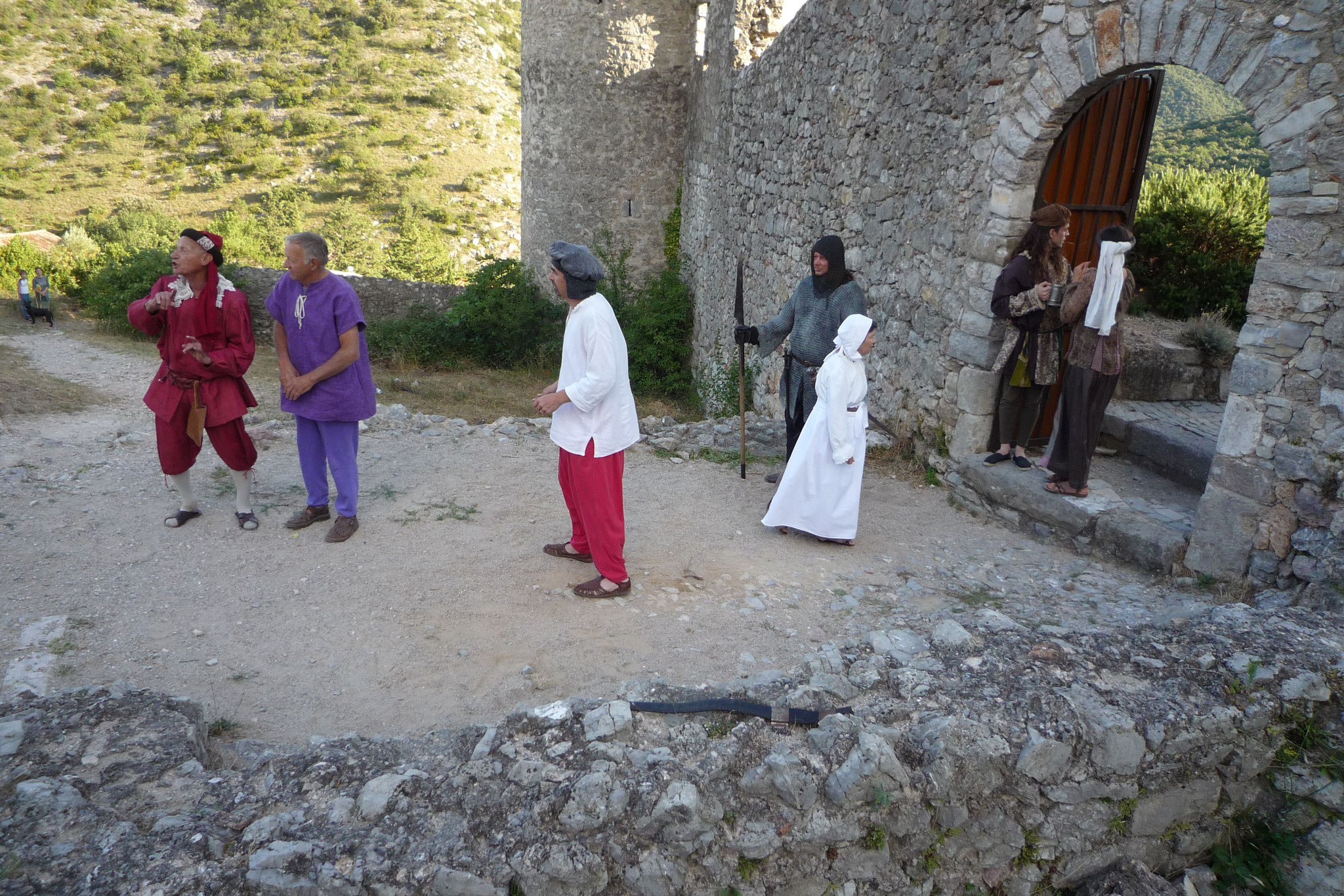 Le Château de Baulx et les Cathares - photos du spectacle