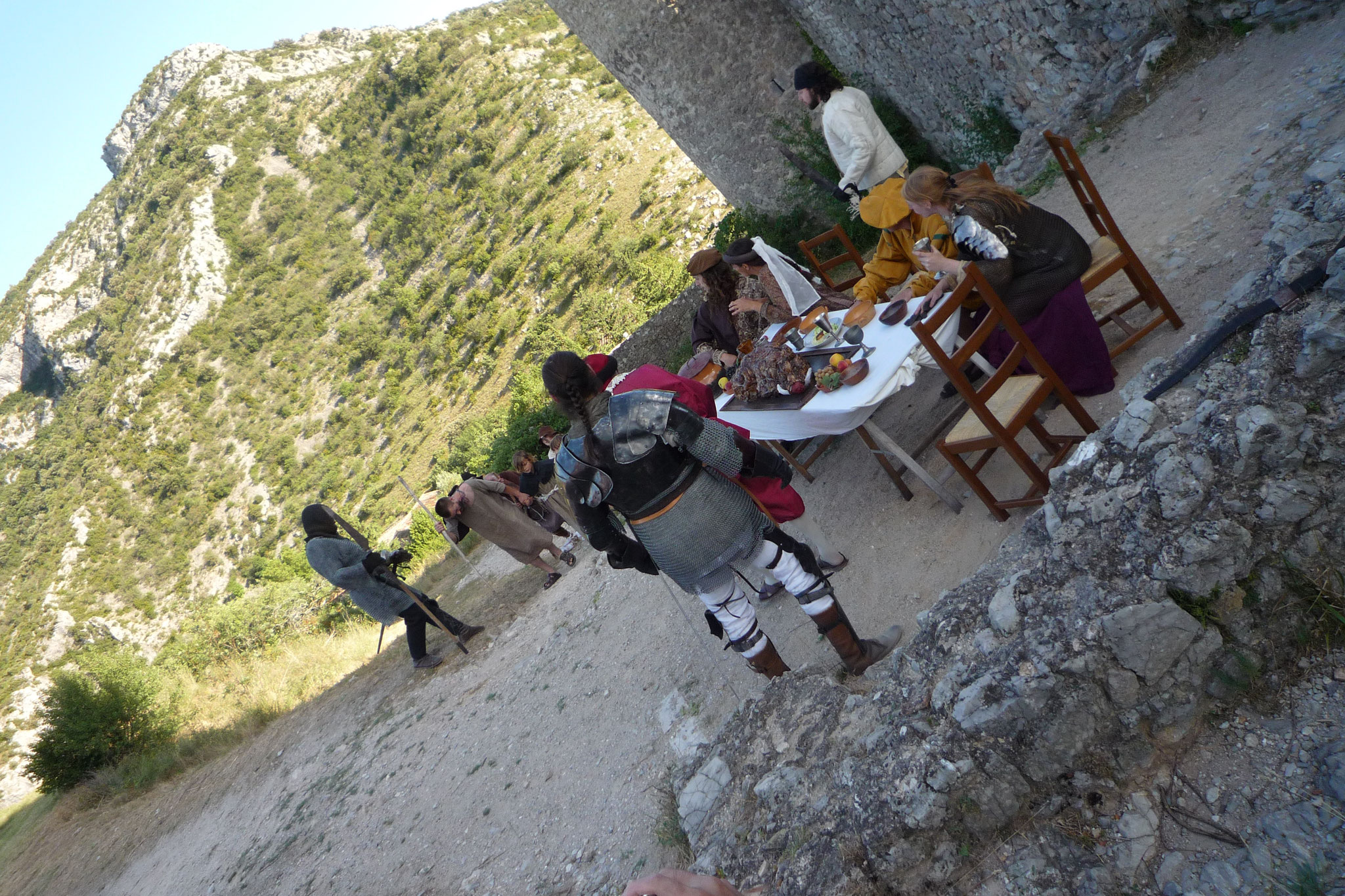 Le Château de Baulx et les Cathares - photos du spectacle