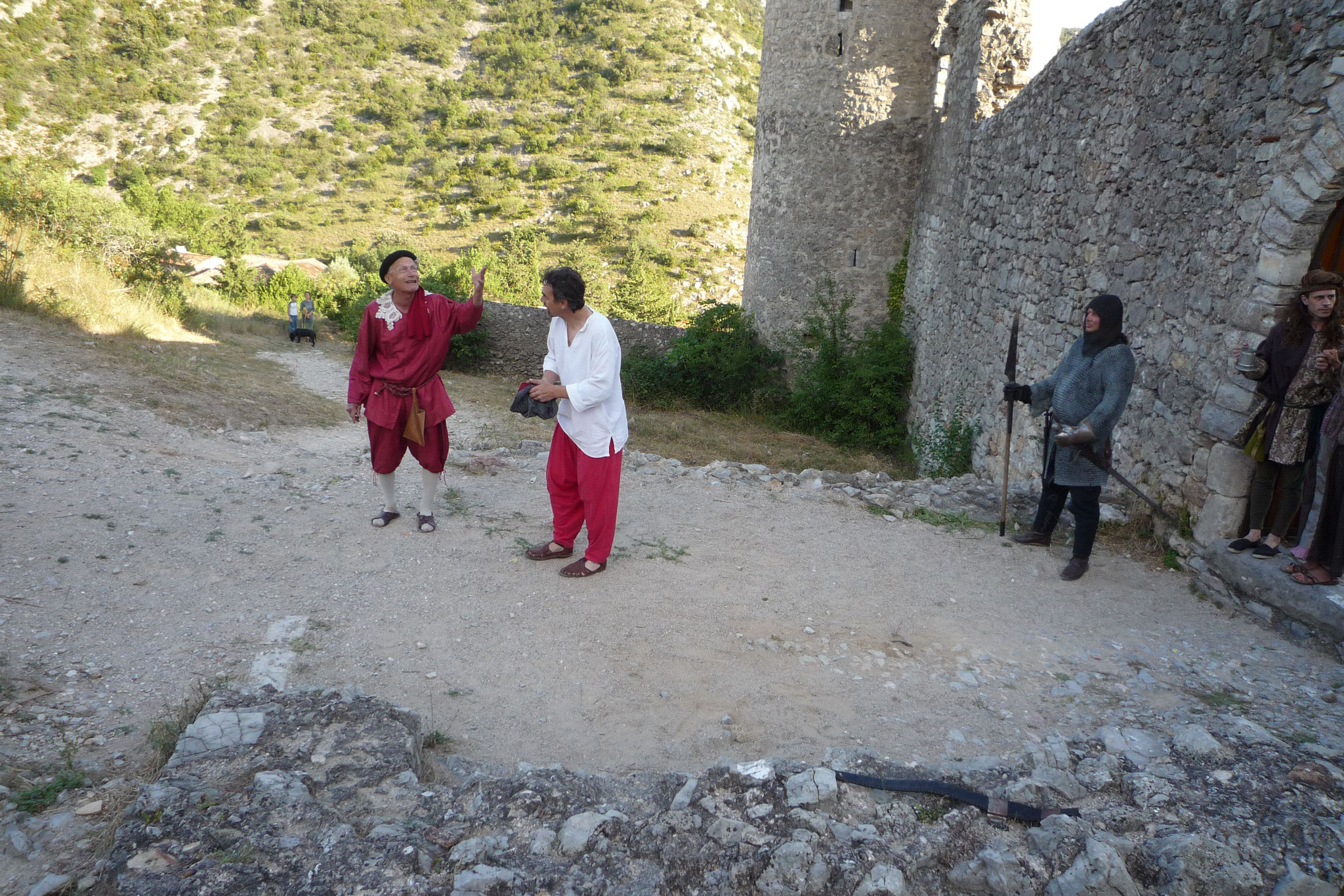 Le Château de Baulx et les Cathares - photos du spectacle