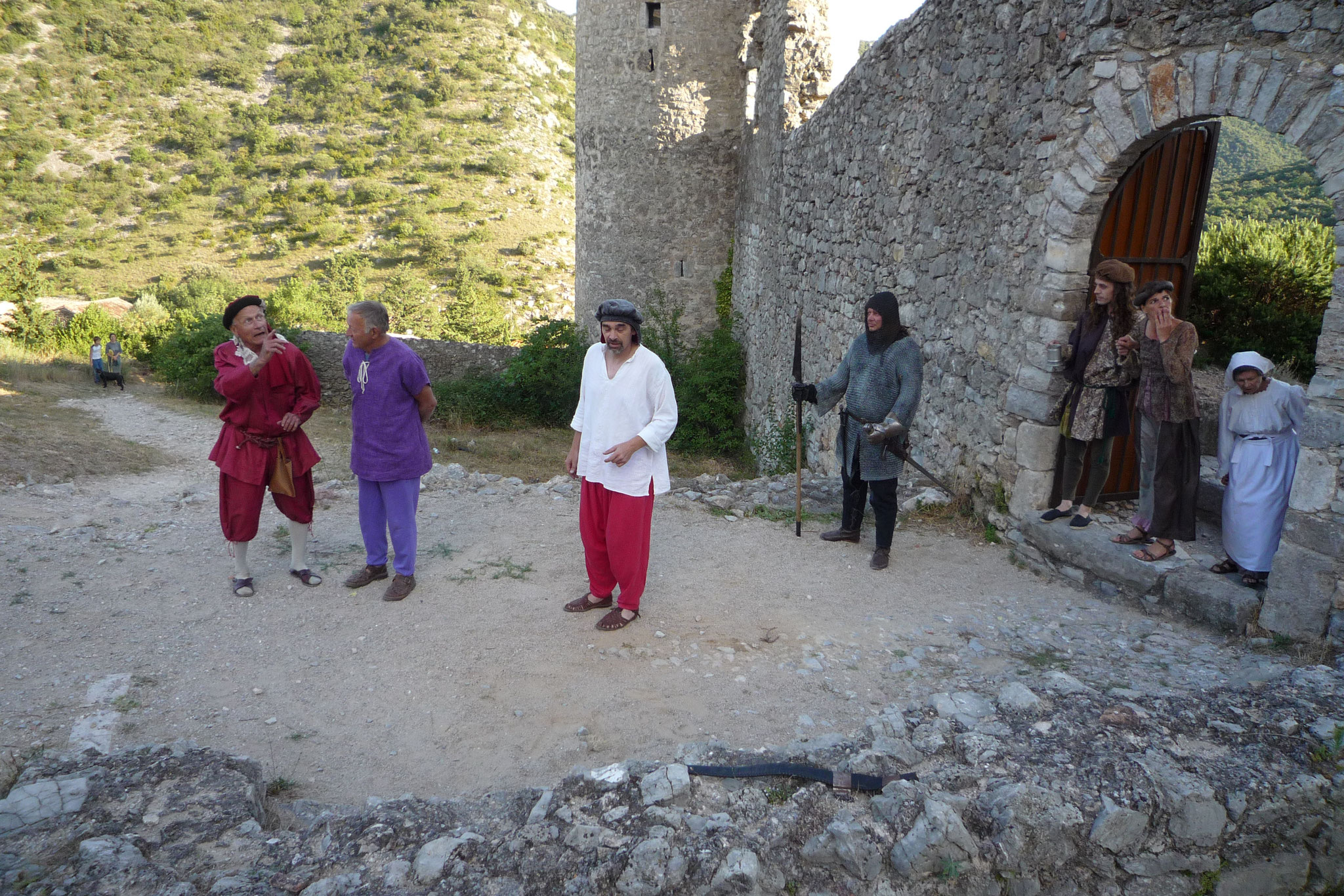 Le Château de Baulx et les Cathares - photos du spectacle
