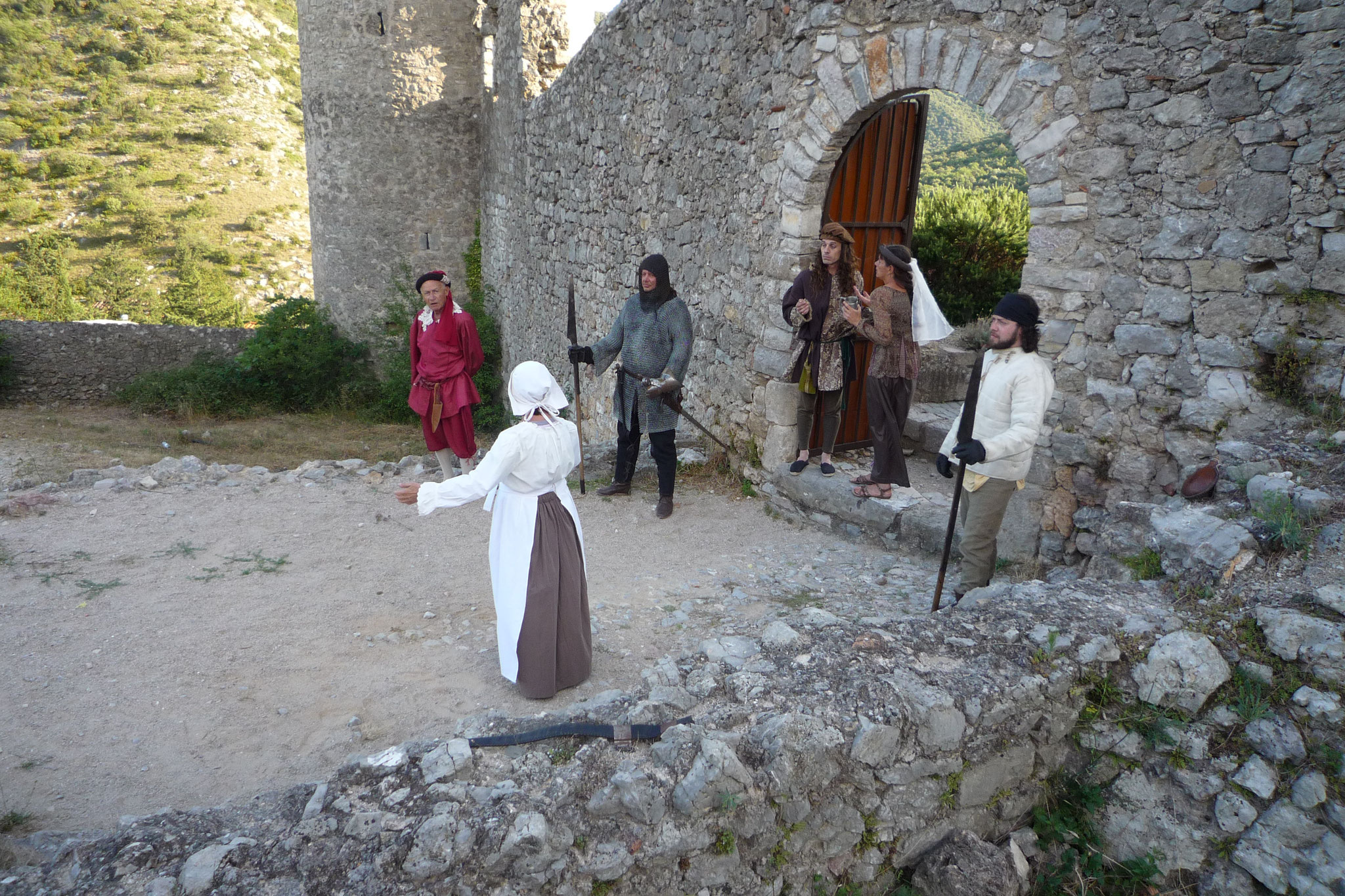Le Château de Baulx et les Cathares - photos du spectacle