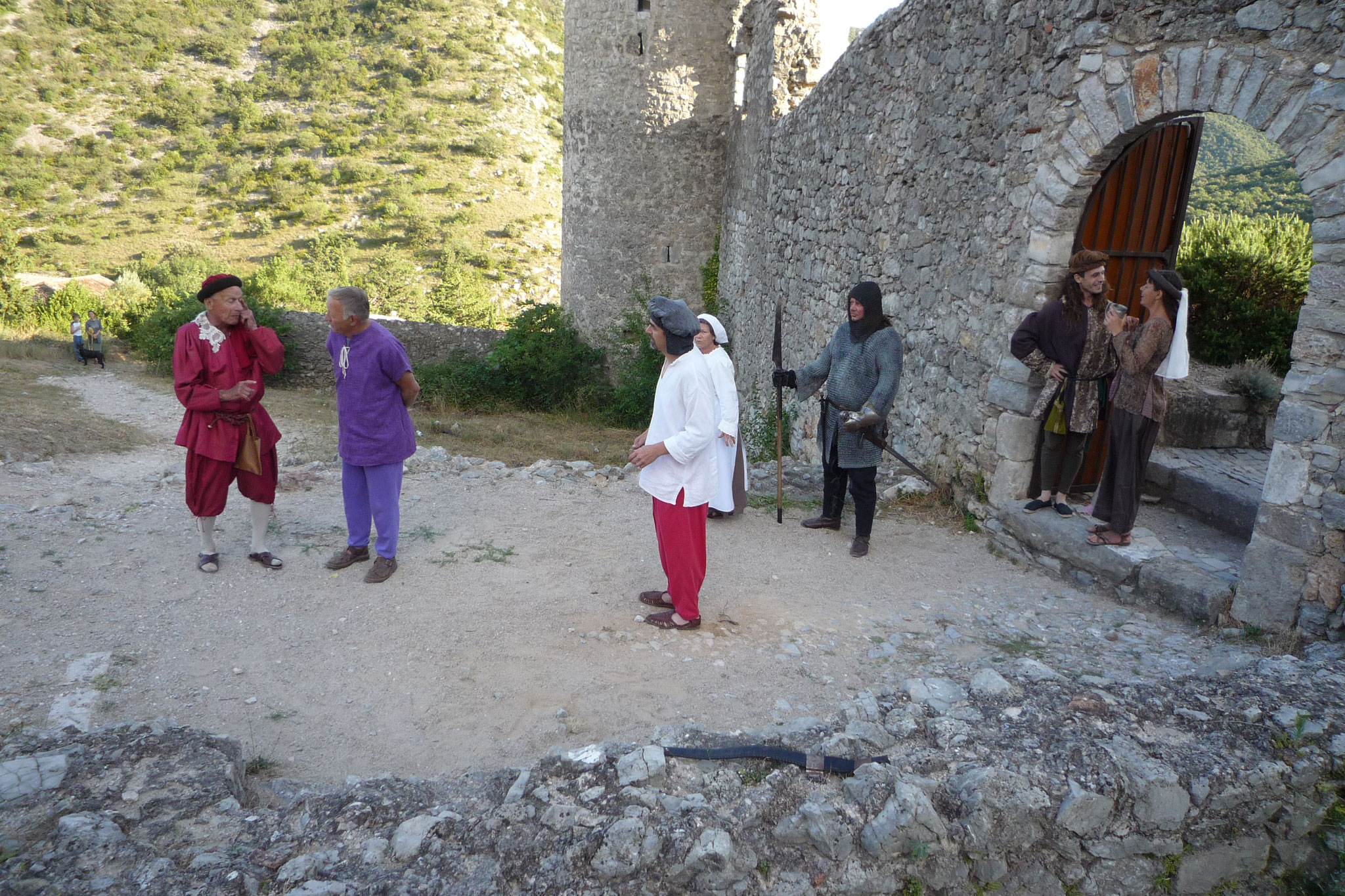 Le Château de Baulx et les Cathares - photos du spectacle