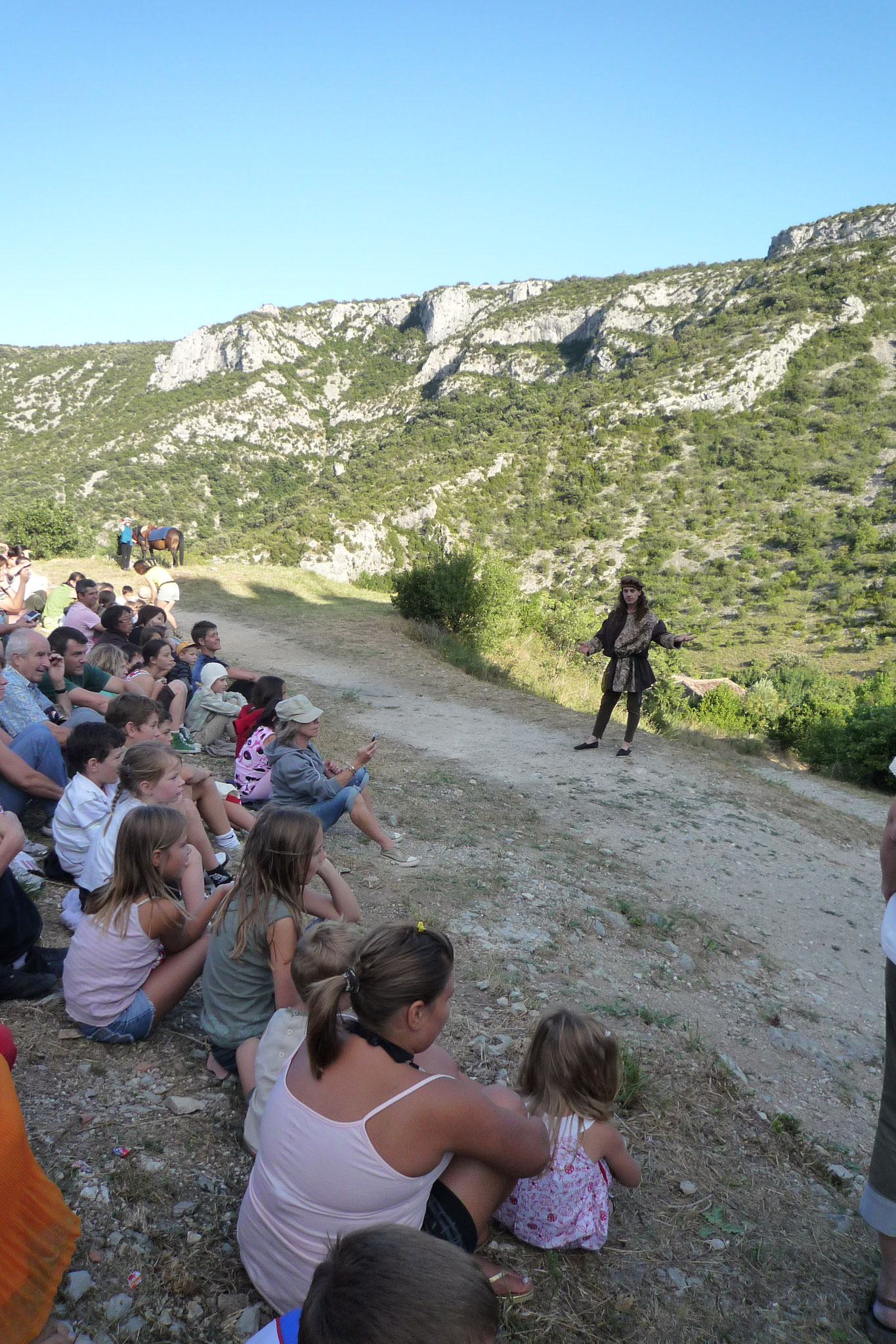 Le Château de Baulx et les Cathares - photos du spectacle