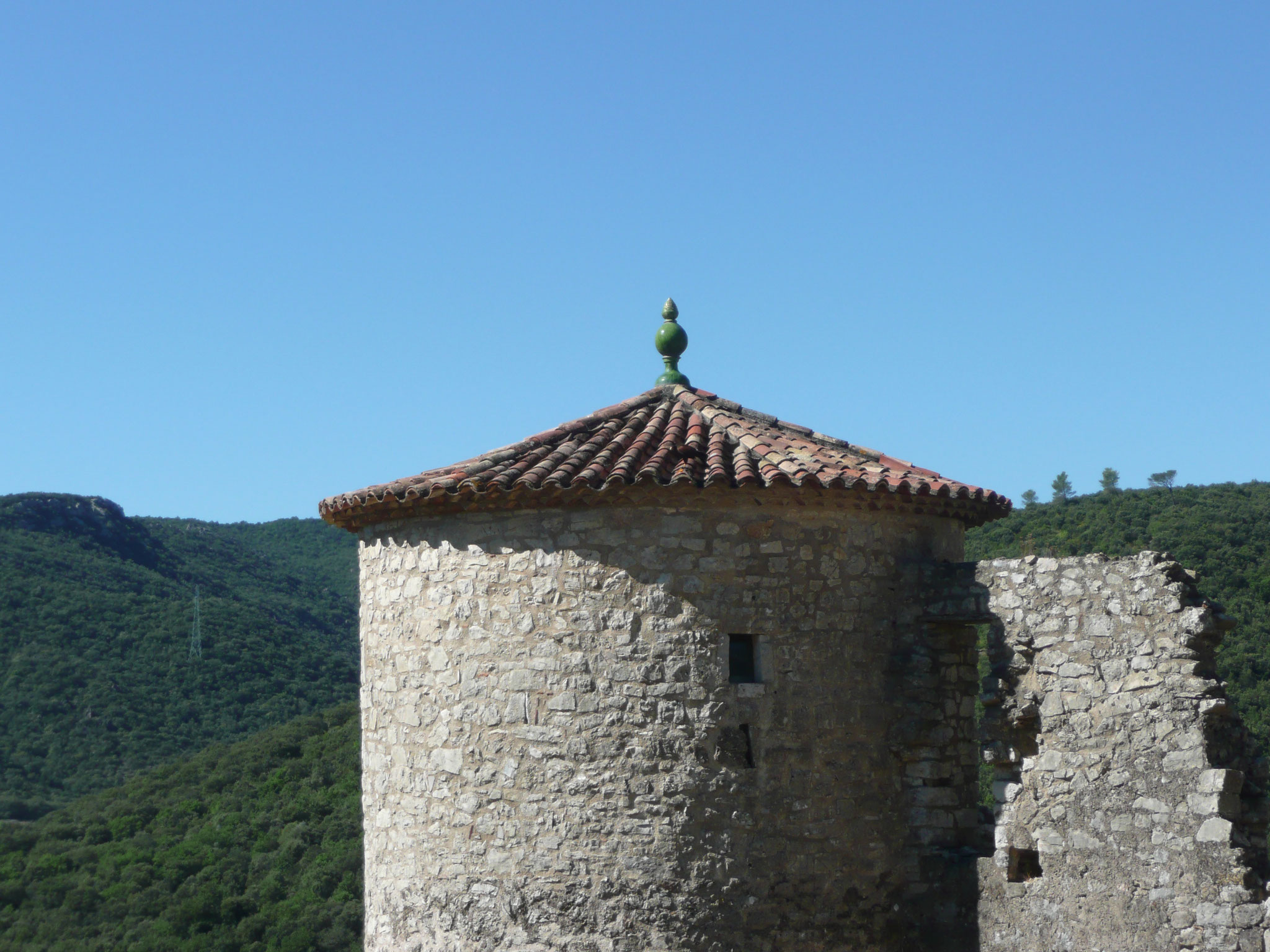 le fauconnier et ses oiseaux au château de Baulx